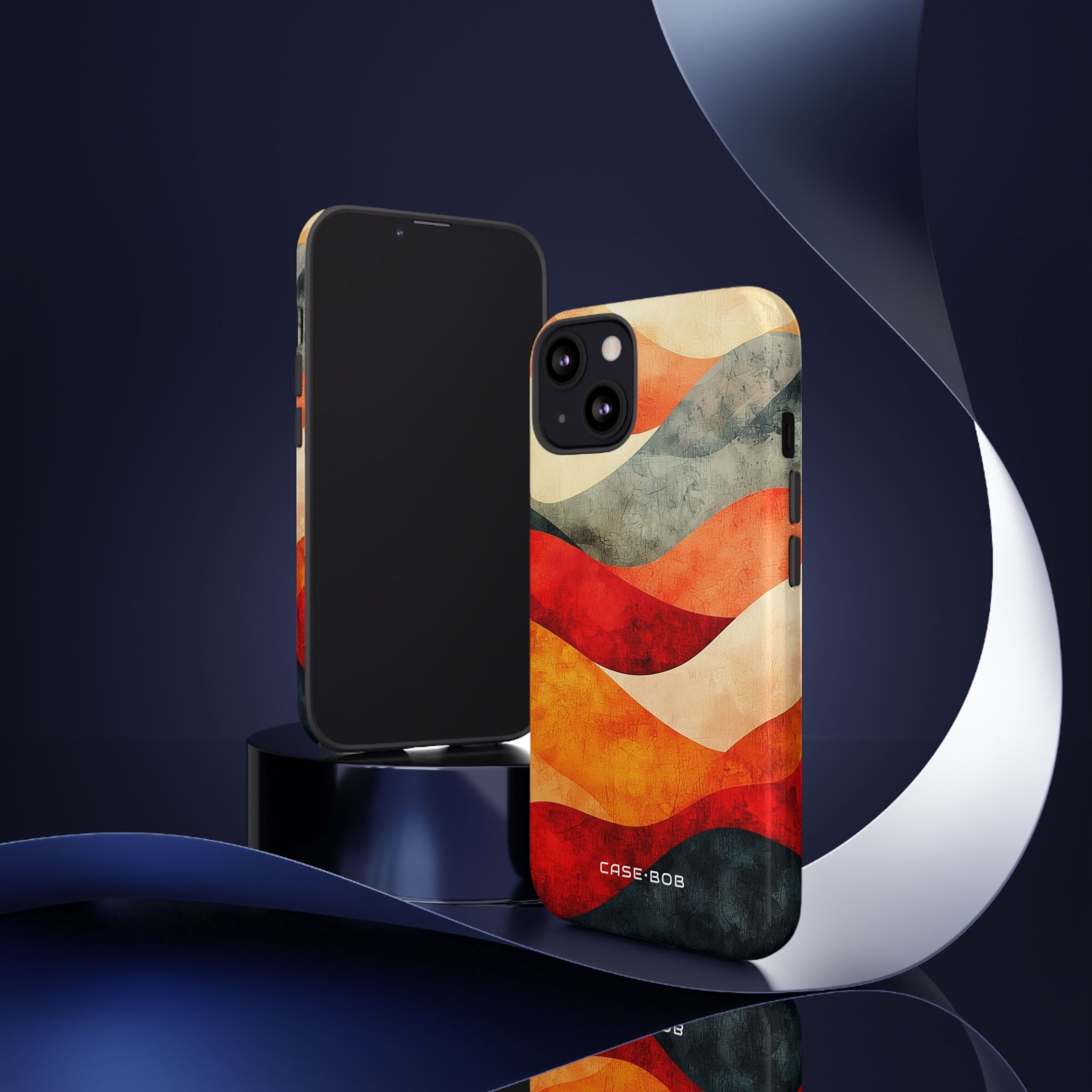 Cracked Wave Sunset iPhone 13 Case - Tough