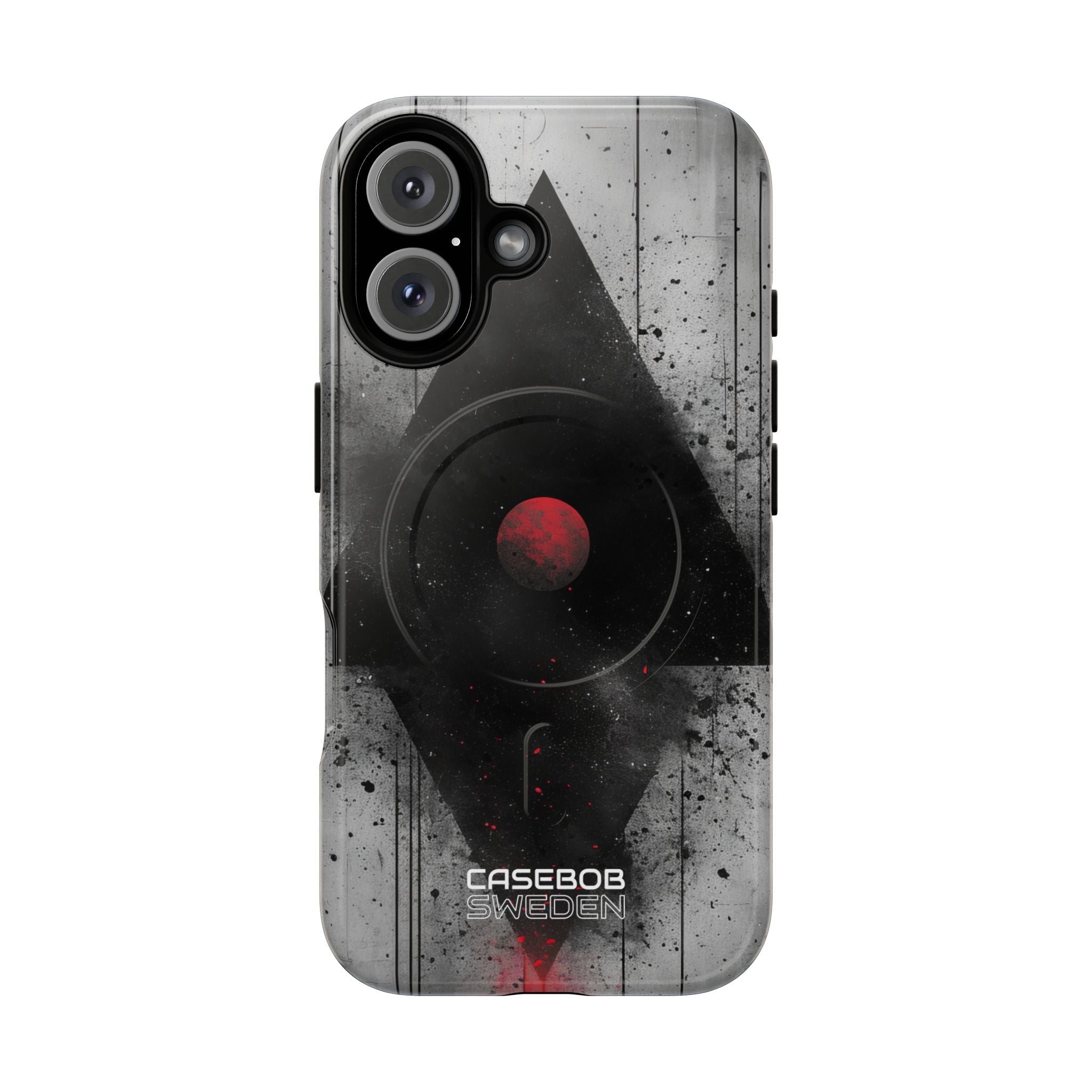 Crimson Core Geometry iPhone 16 - Tough+