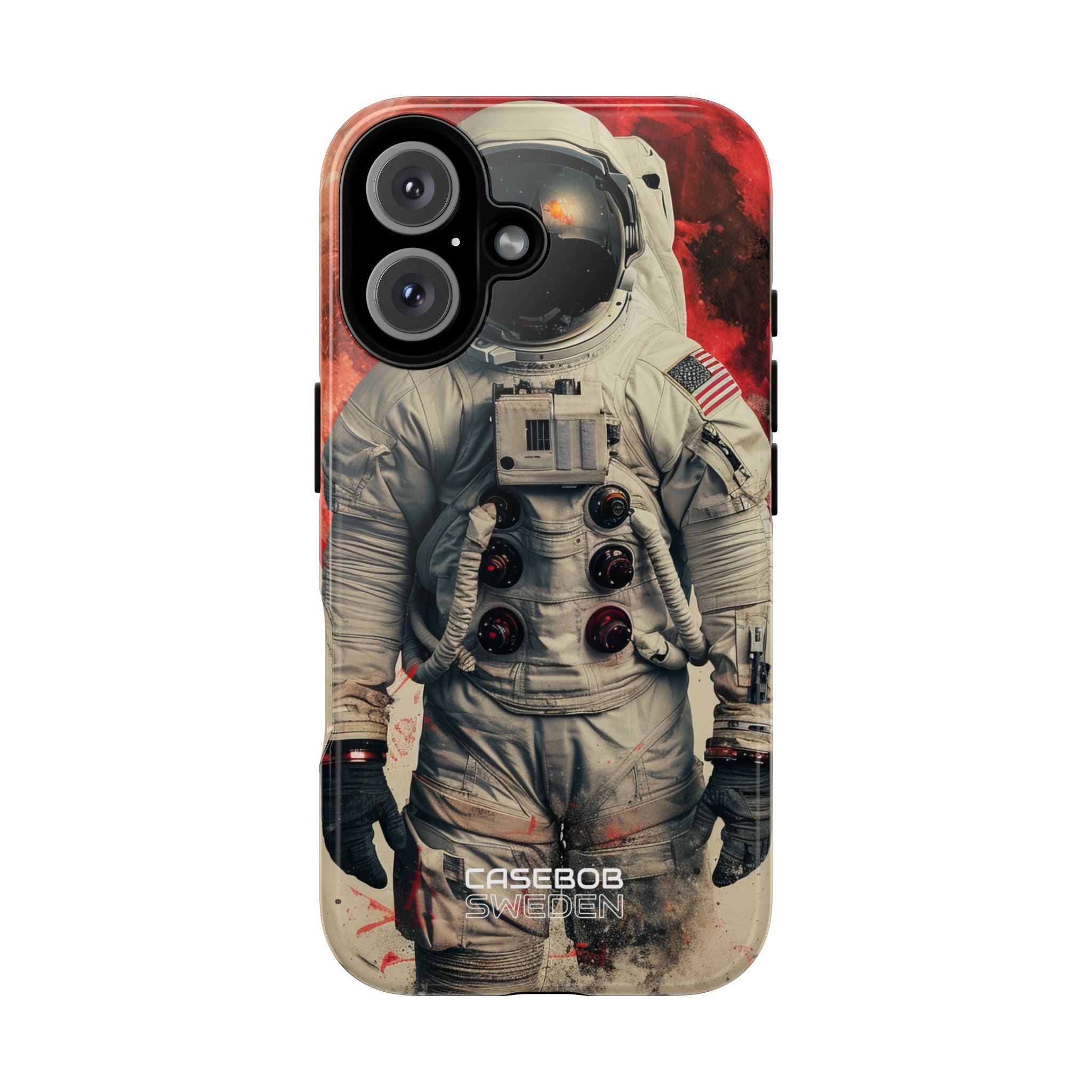Crimson Spacewalk Dream iPhone 16 - Tough