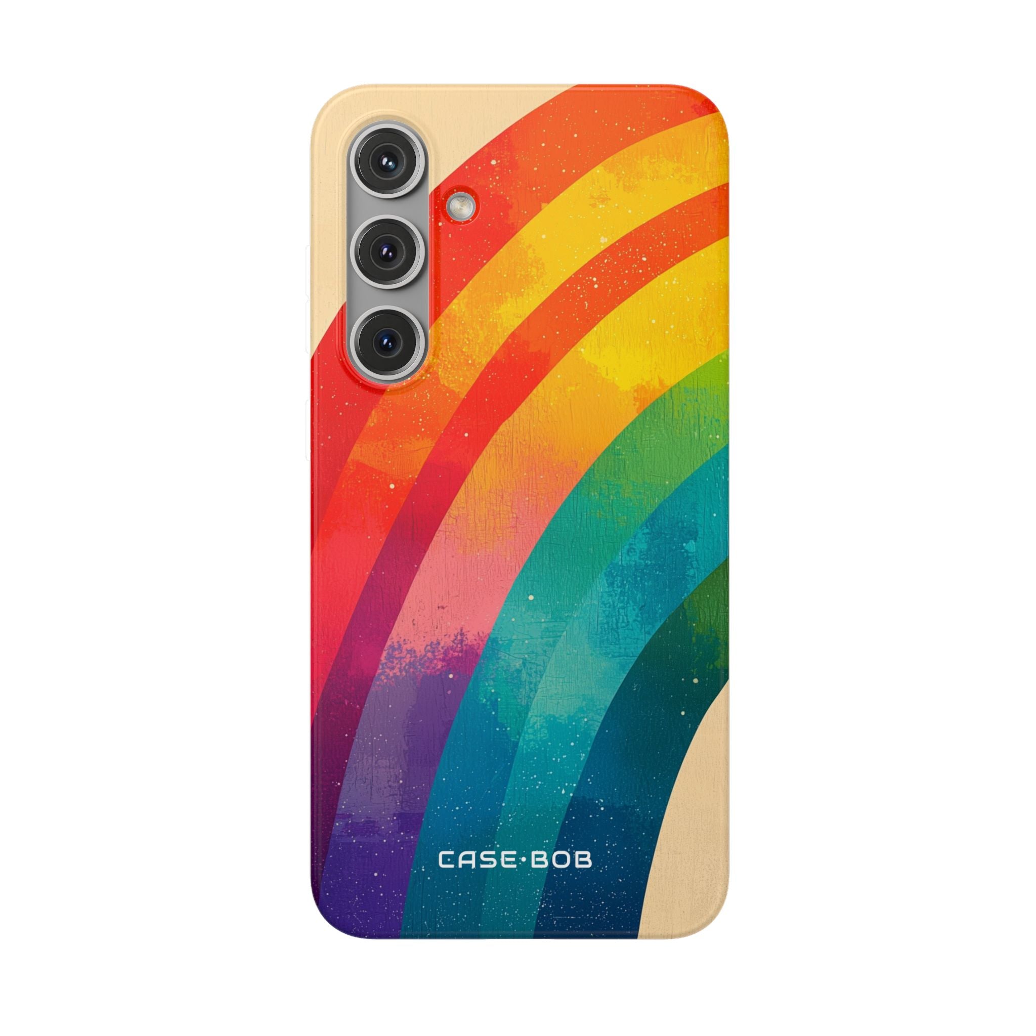Textured Rainbow Arc Samsung S24 Plus Case - Soft