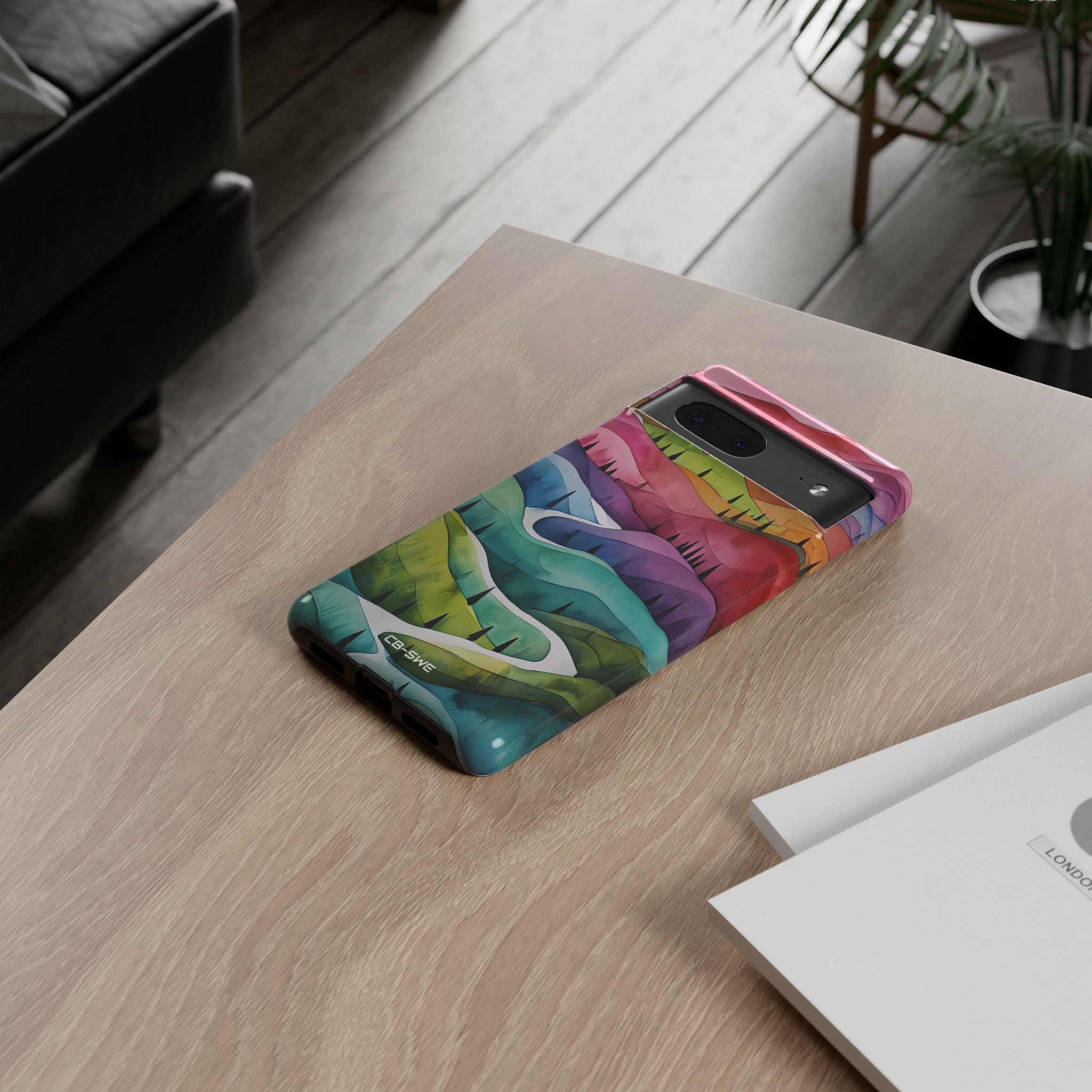 Whimsical Colorful Valleys - Google Pixel Case