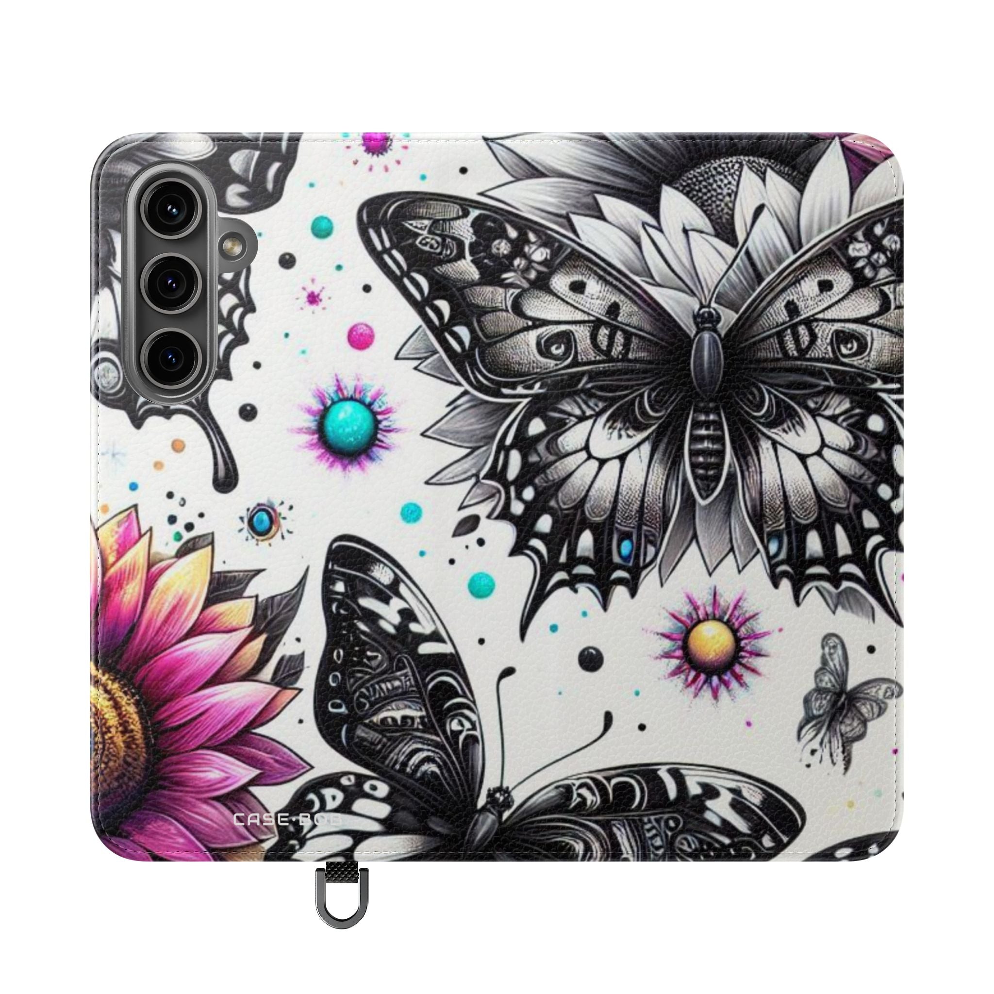Monochrome Flutter - Samsung S24 Plus Case - Wallet