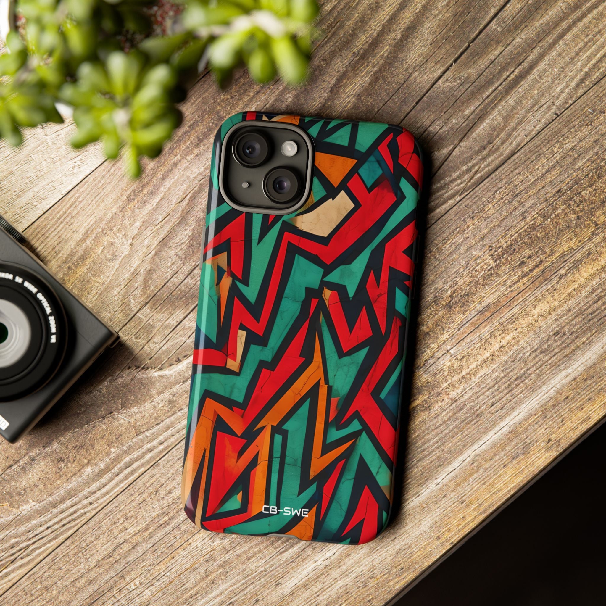 Vivid Geometry Dance - iPhone Case