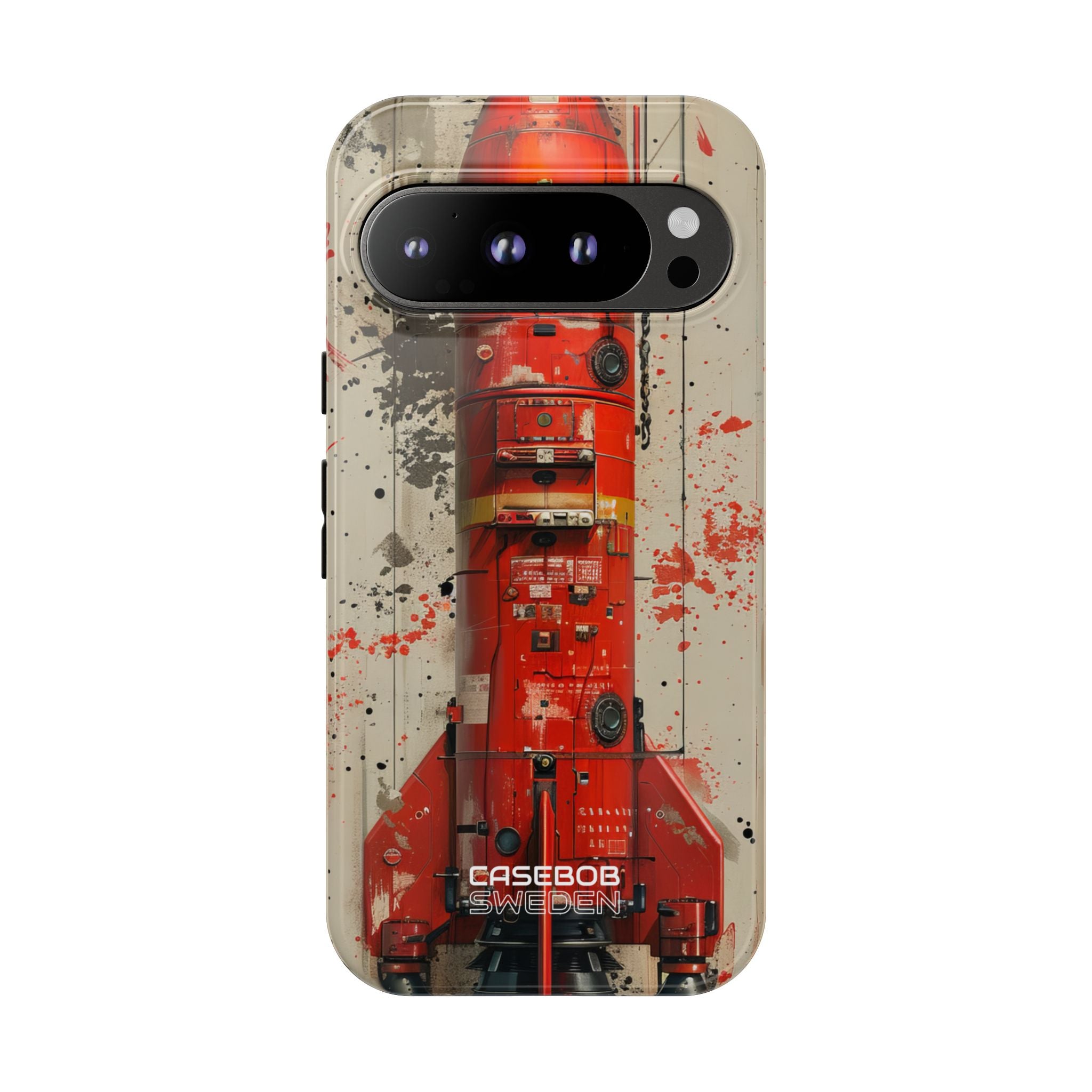 Crimson Rocket Burst Google Pixel 9 - Tough