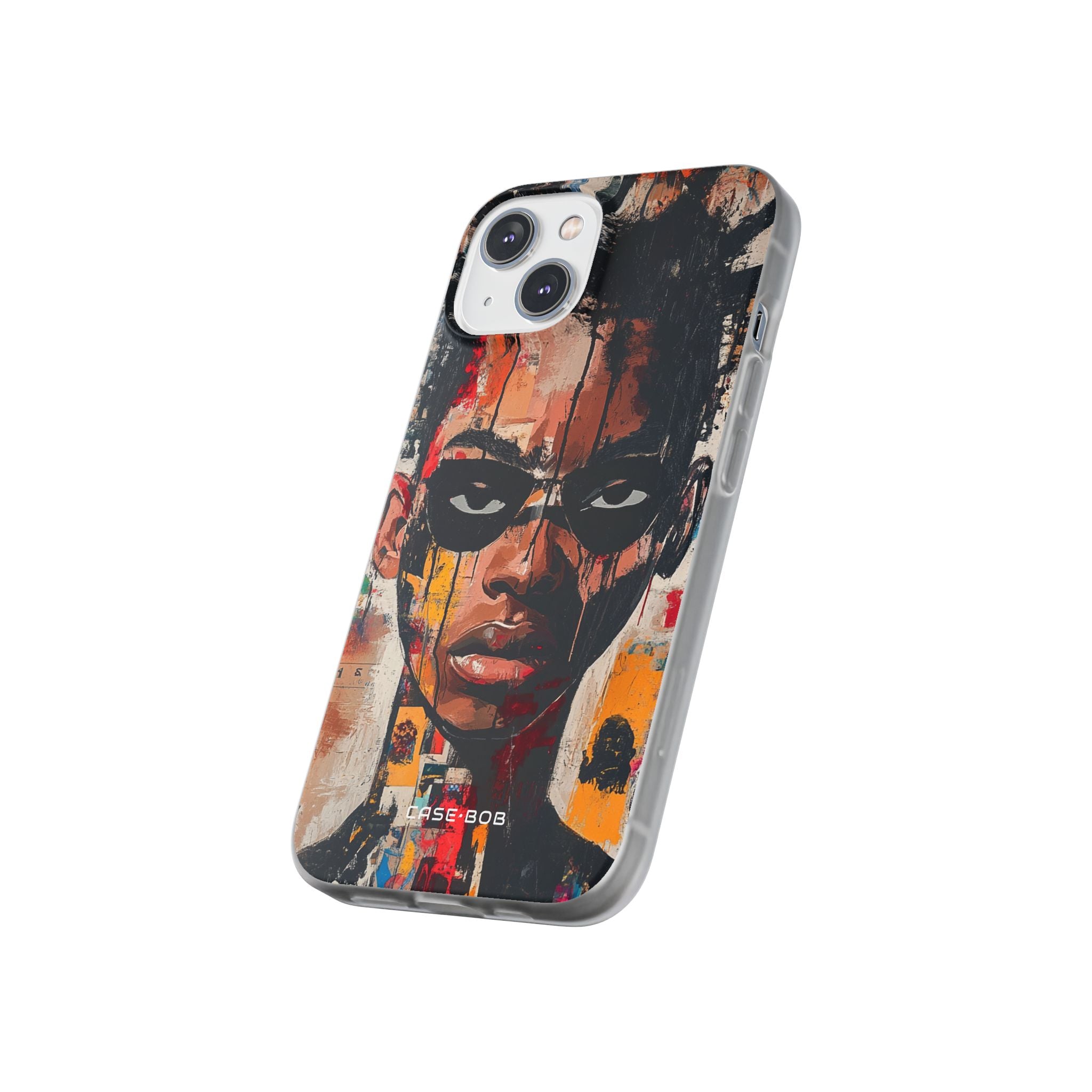 Masked Portrait Drips iPhone 14 Case - Soft