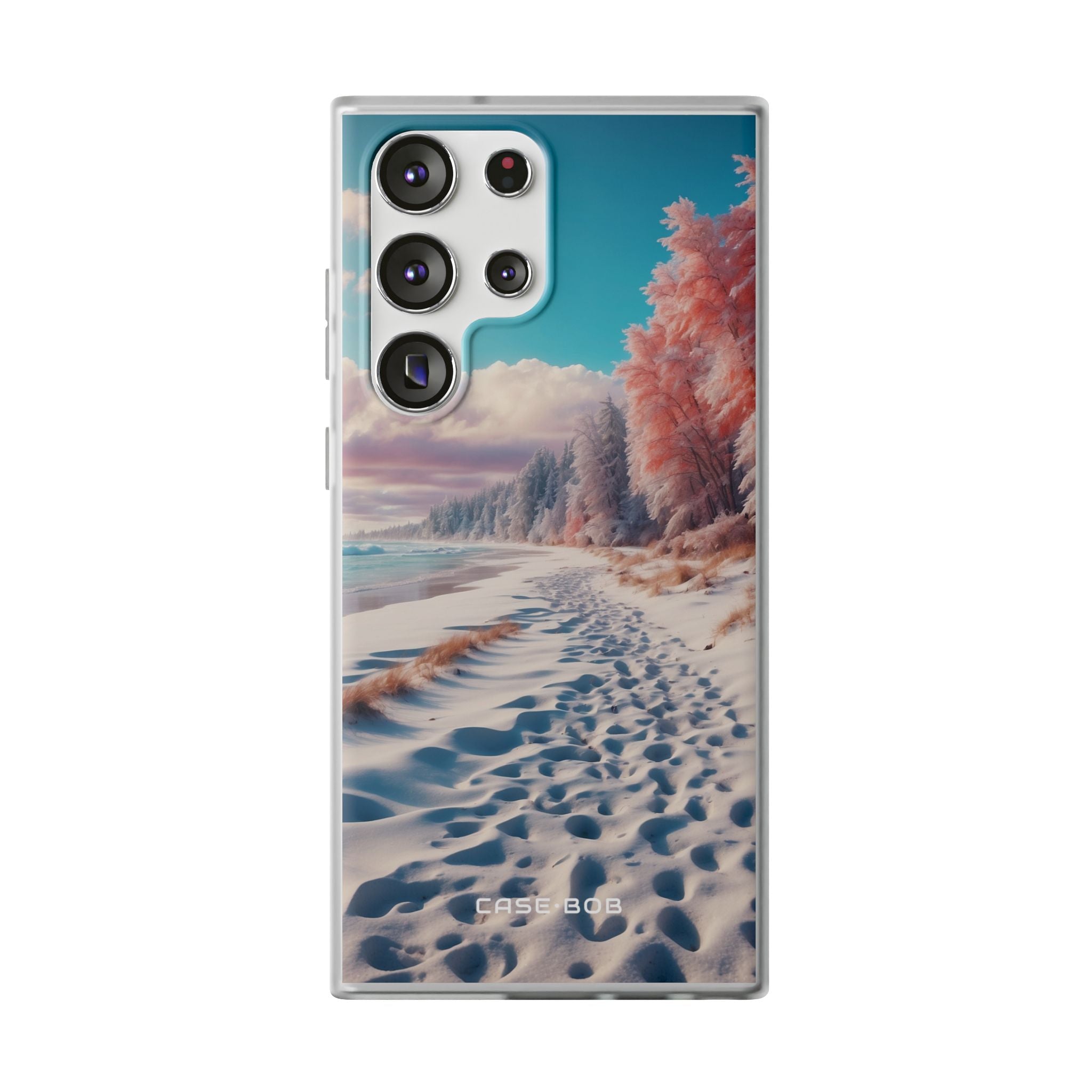 Snowy Footprints Samsung S23 Ultra Case - Soft