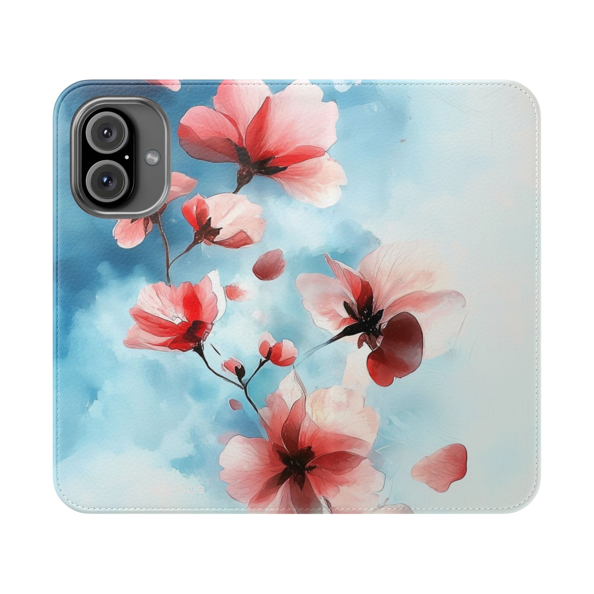 Pink Bloom Drift - iPhone 16 Case - Wallet
