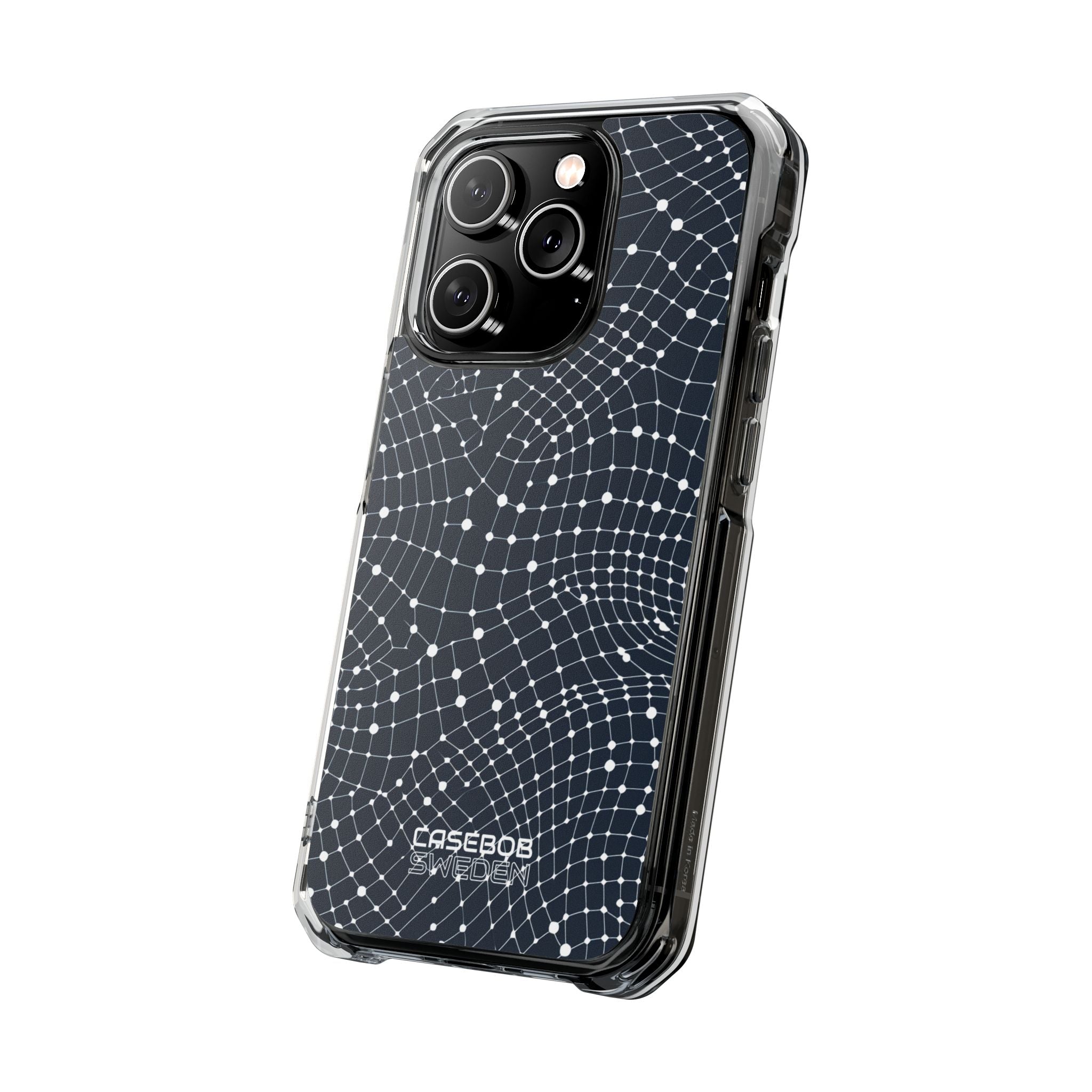 Warped Grid Web iPhone 14 - Impact Clear+