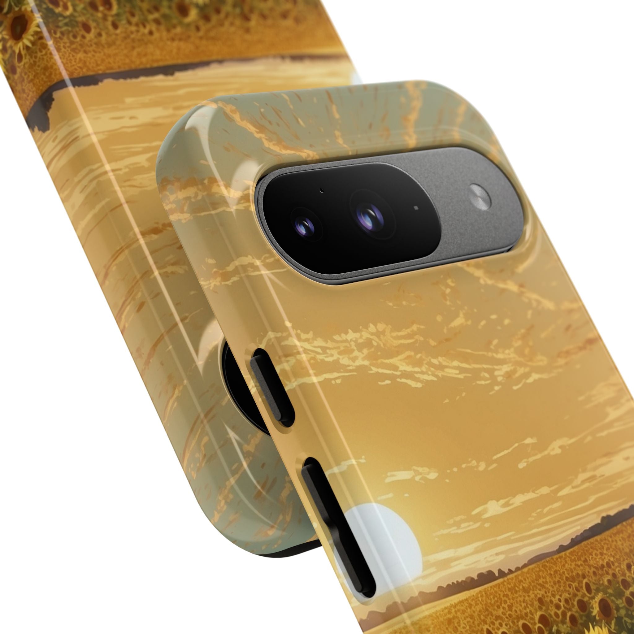 Sunflowers Embrace Sunset - Google Pixel Case