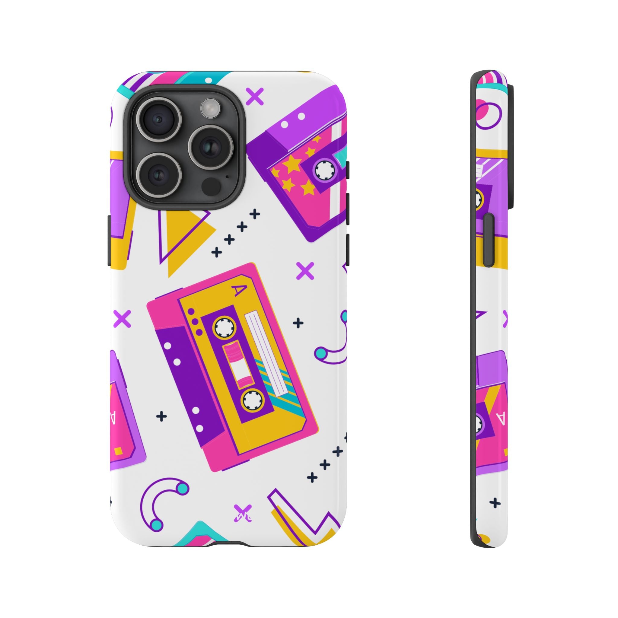 Retro Cassette Chaos - iPhone Case