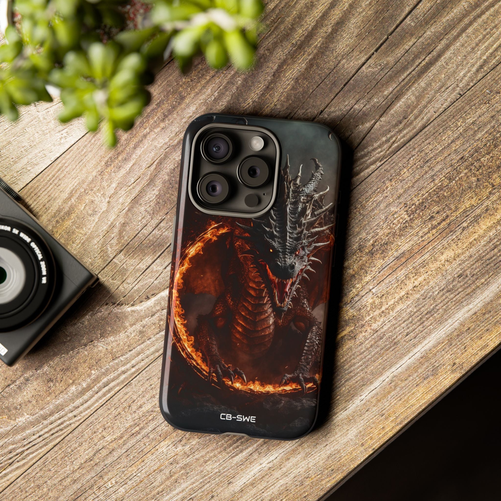 Fiery Dragon Roars - iPhone Case