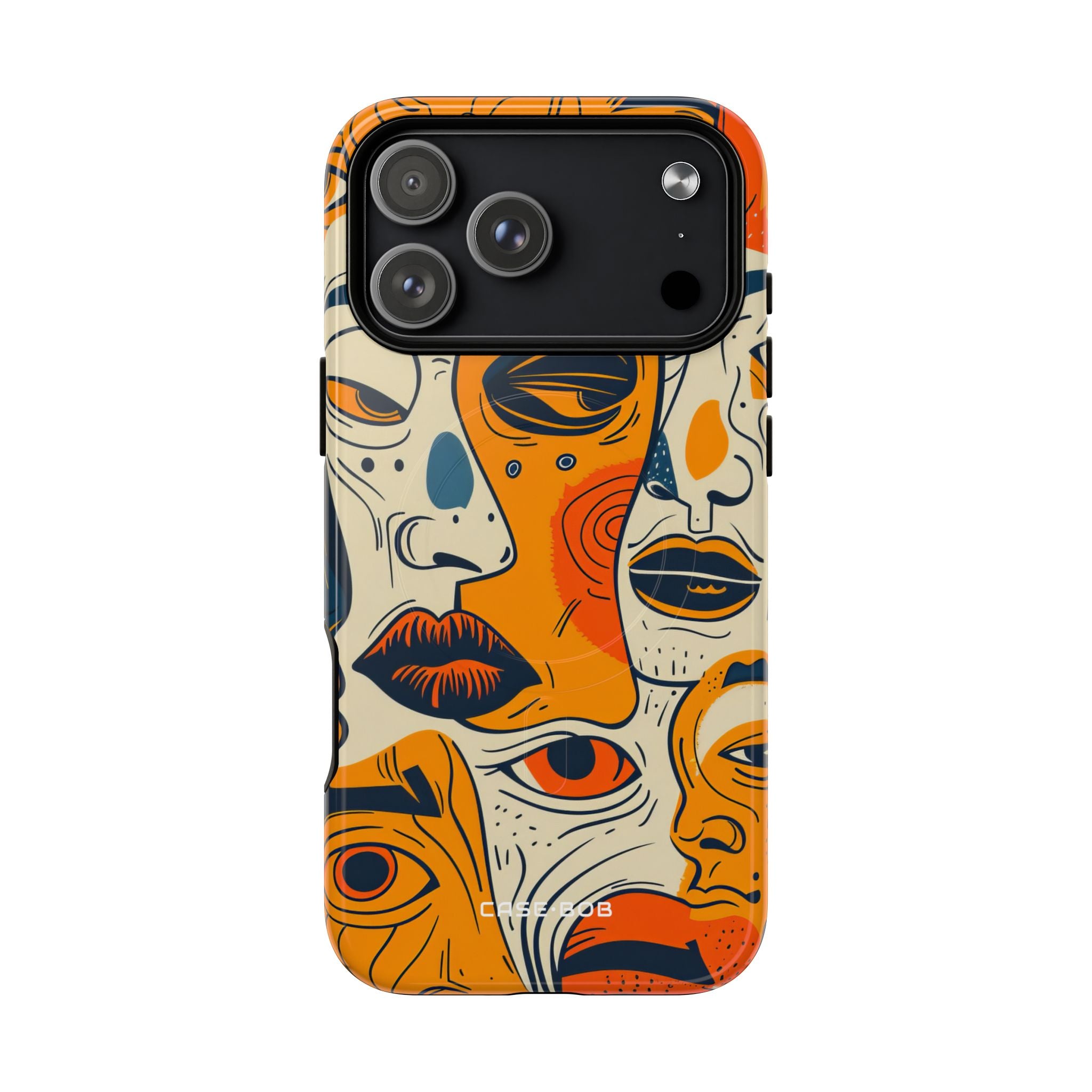 Tangled Faces Sunset iPhone 17 Pro Max Case - Tough+