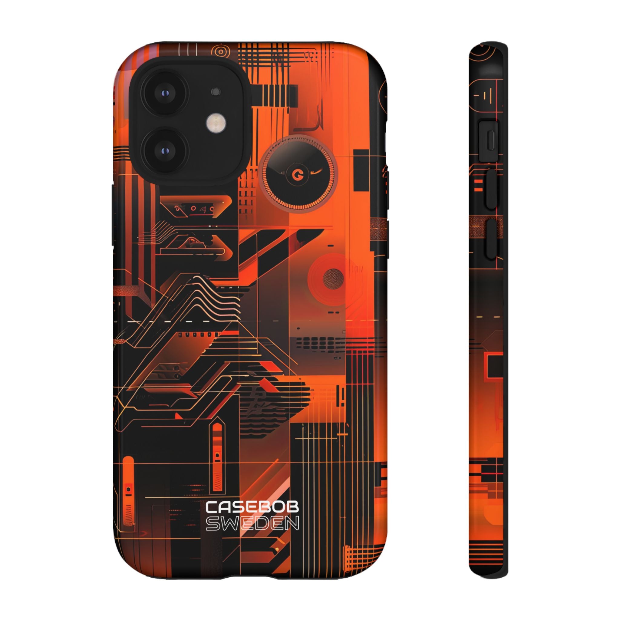 Orange Circuit Dreams iPhone 12 - Tough