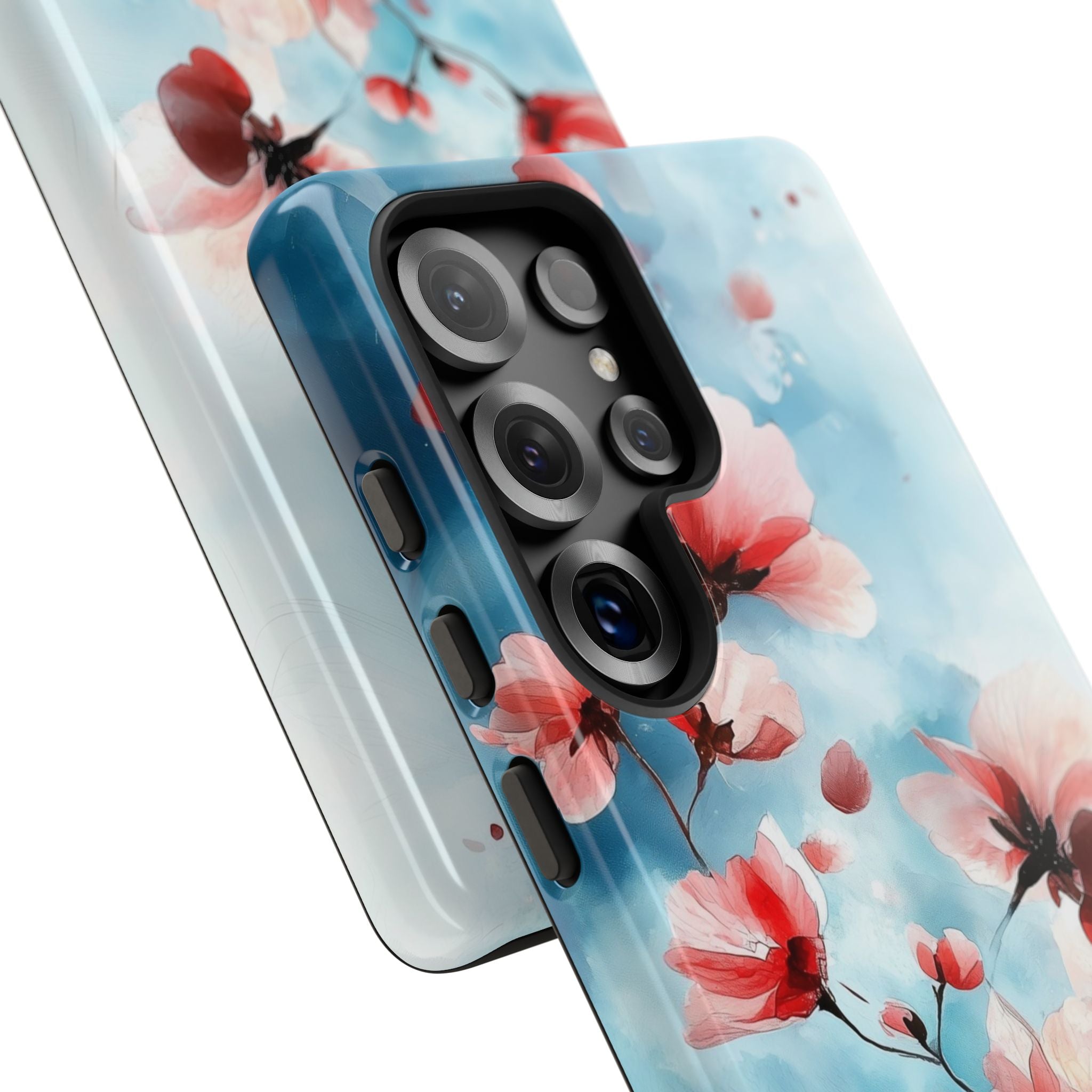 Pink Blossom Drift Samsung S25 Ultra Case - Tough