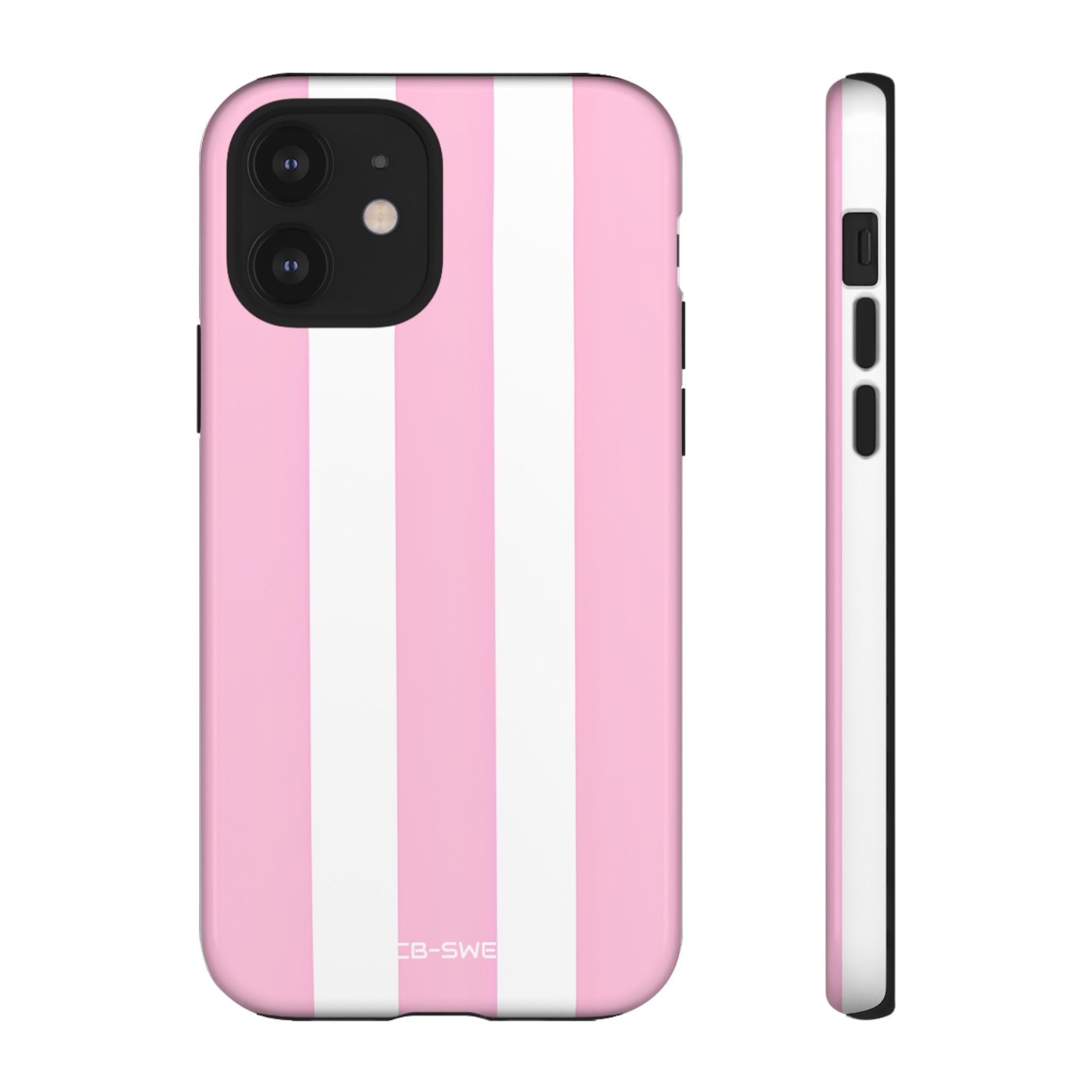 Pink White Minimalism - iPhone Case