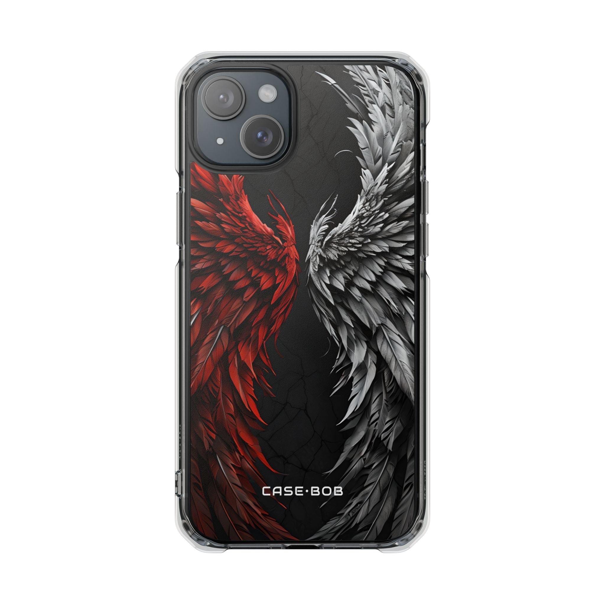Crimson White Wings iPhone 15 Plus Case - Impact