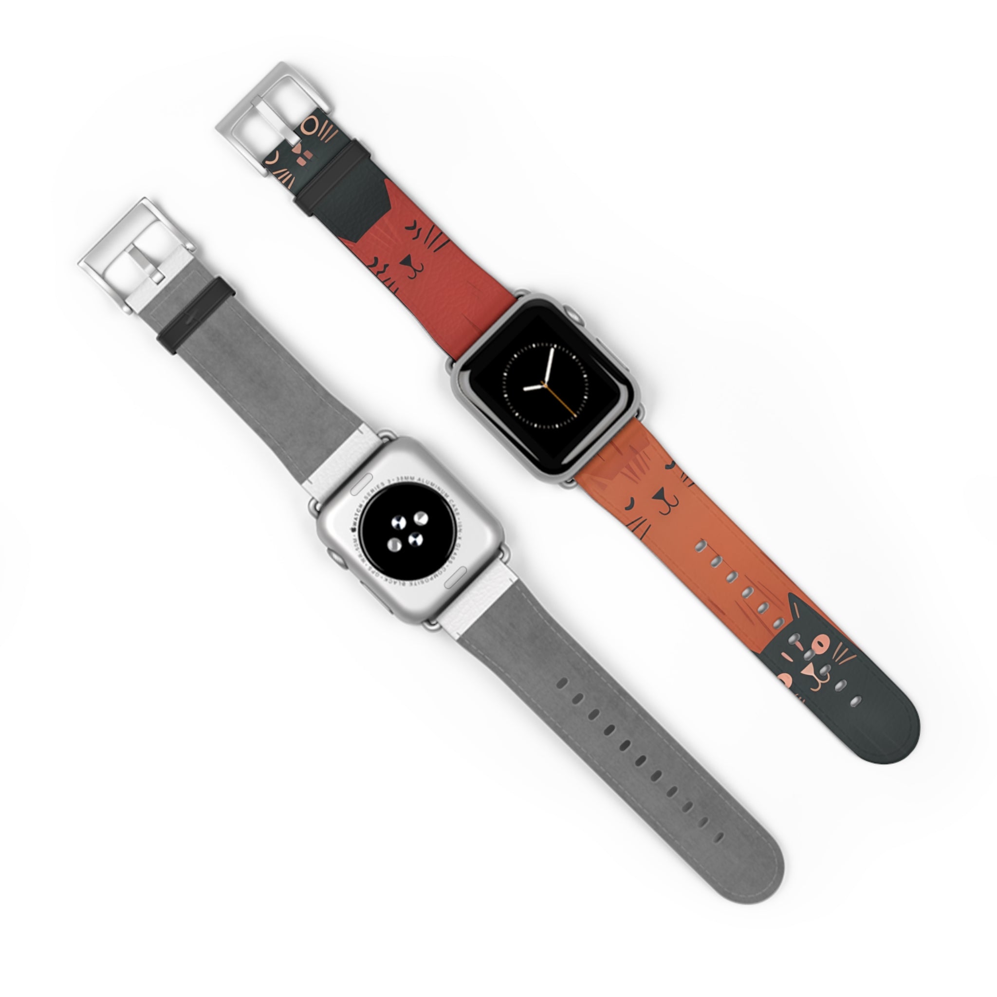 Cat Columns Orange - Watch Band