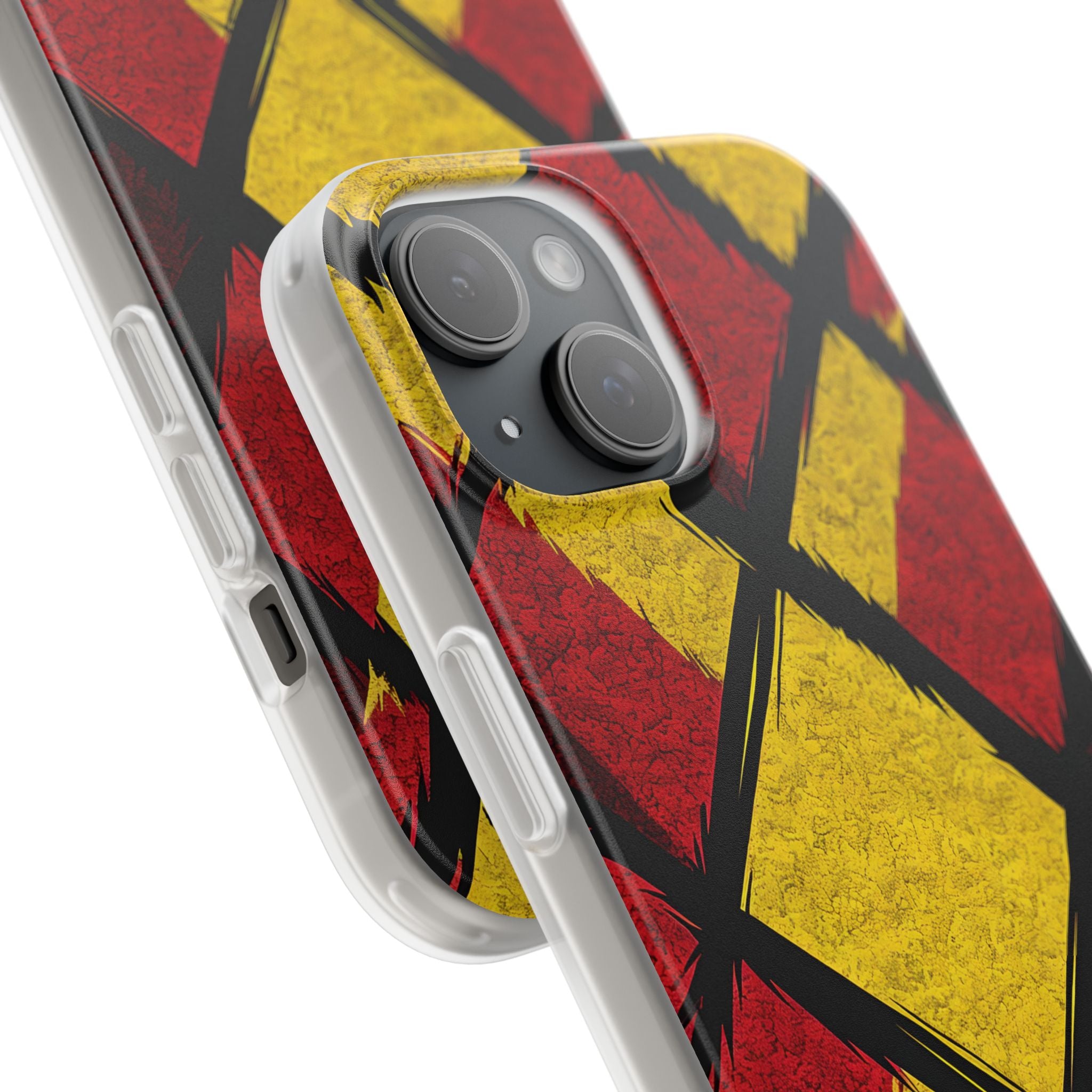 Vibrant Geometric Diamonds iPhone 15 - Soft Case