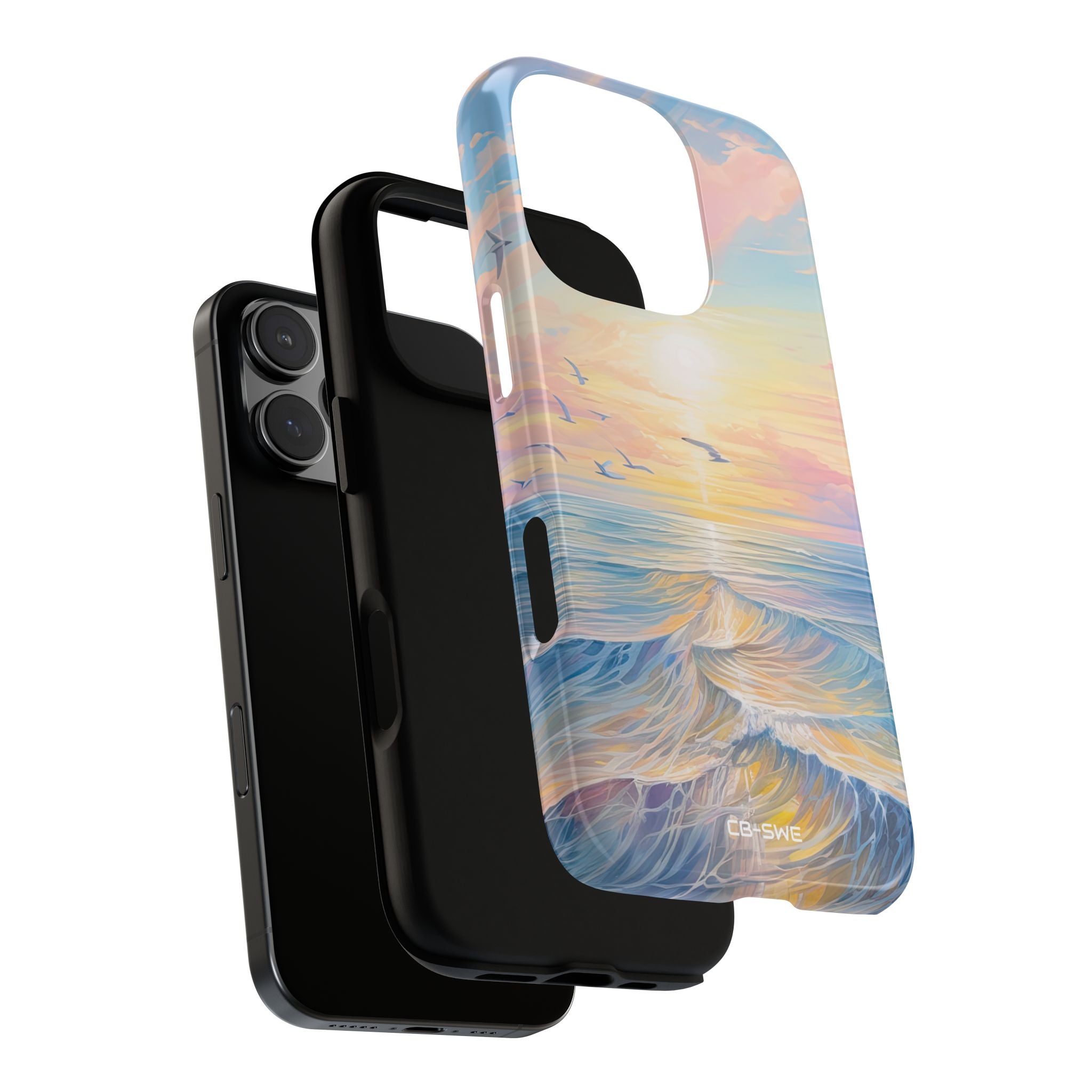 Gentle Waves Embrace - iPhone Case