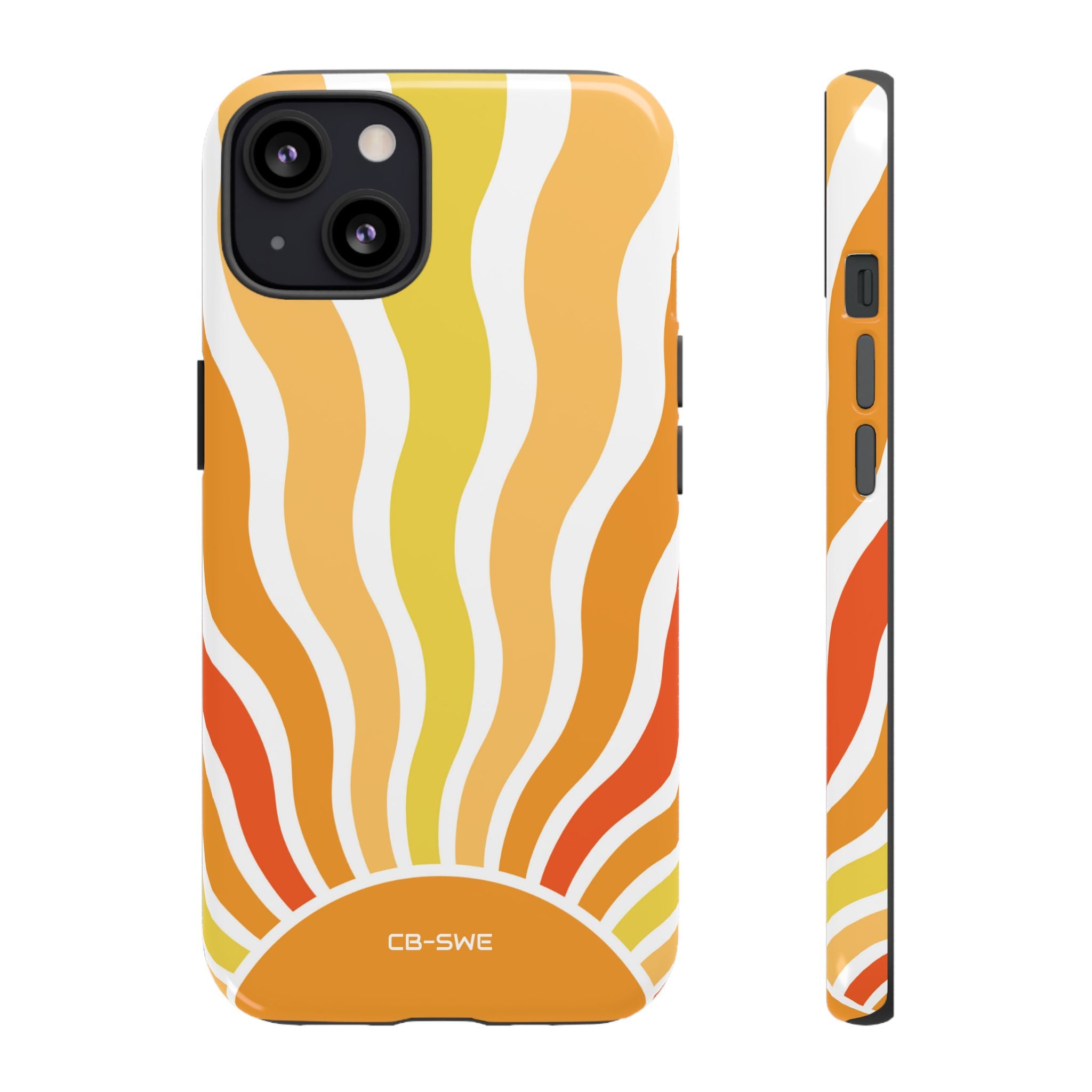 Retro Sunshine Waves - iPhone Case