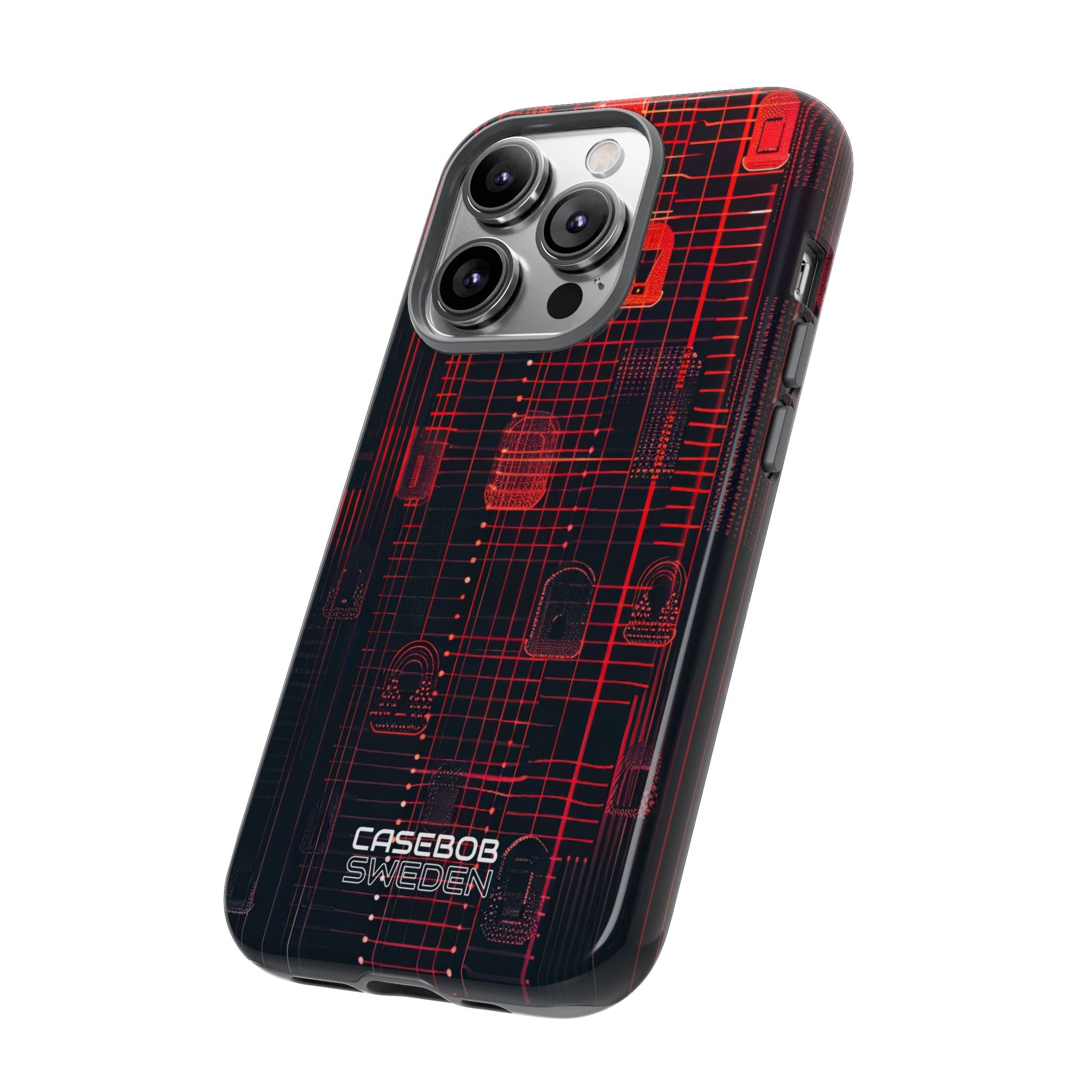 Cyber Locks Grid iPhone 14 - Resistente