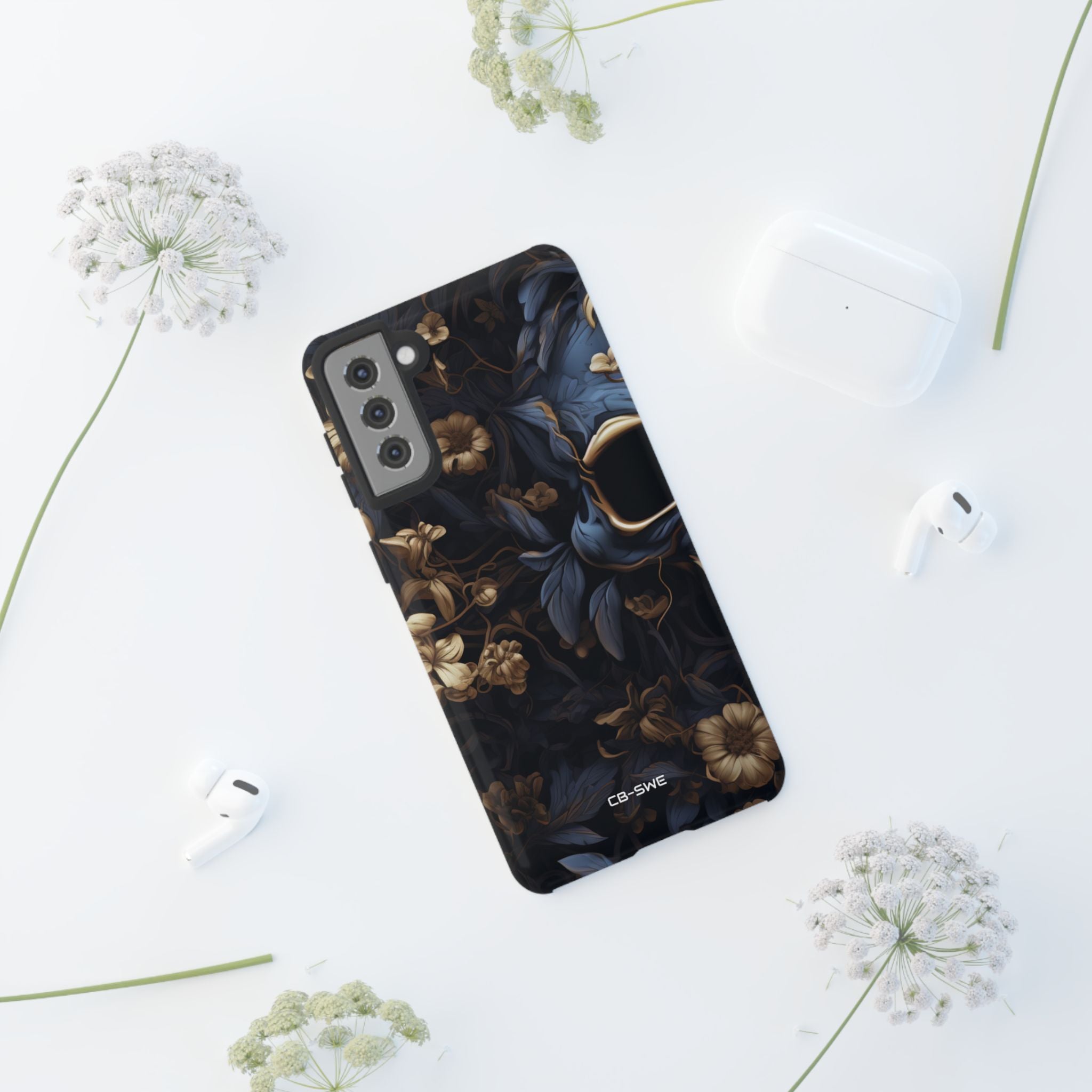 Gothic Floral Skull - Samsung Case