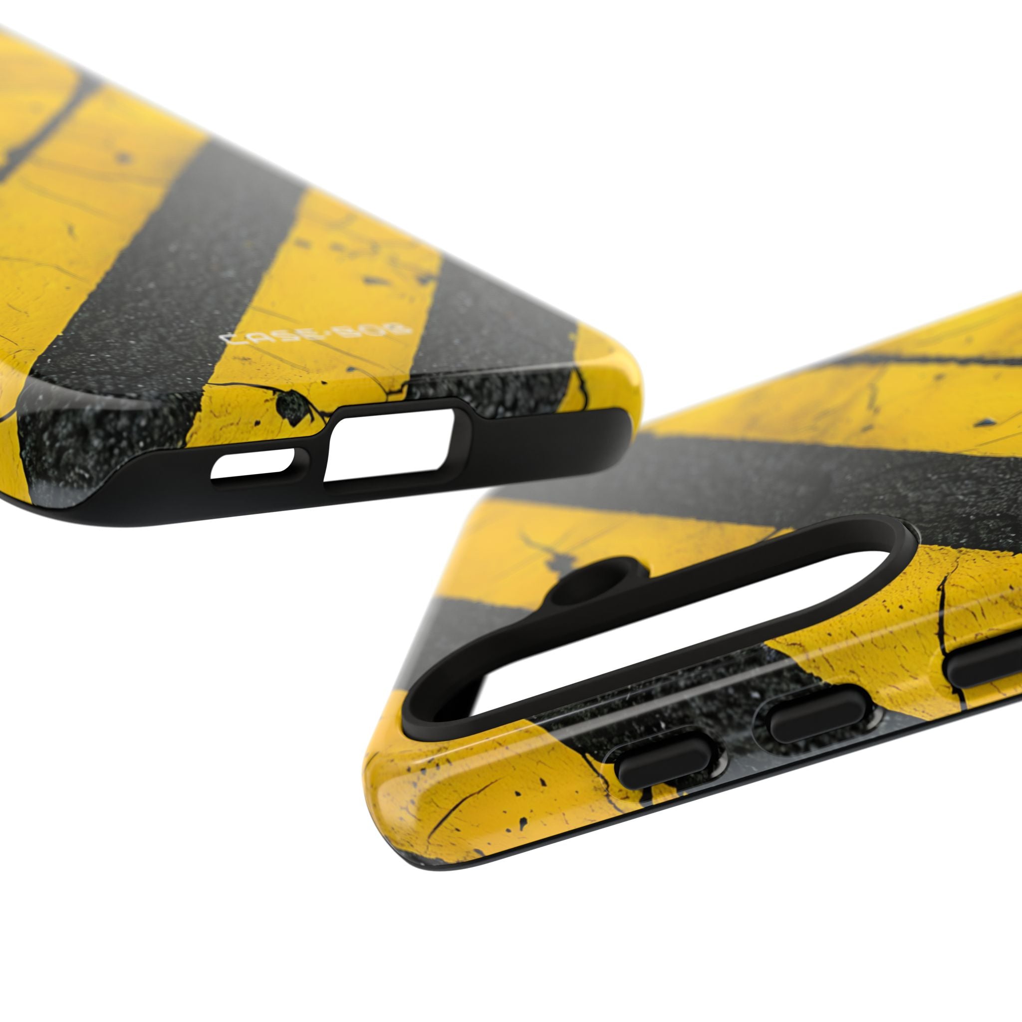 Yellow Stripe Distress Samsung S24 Case - Tough