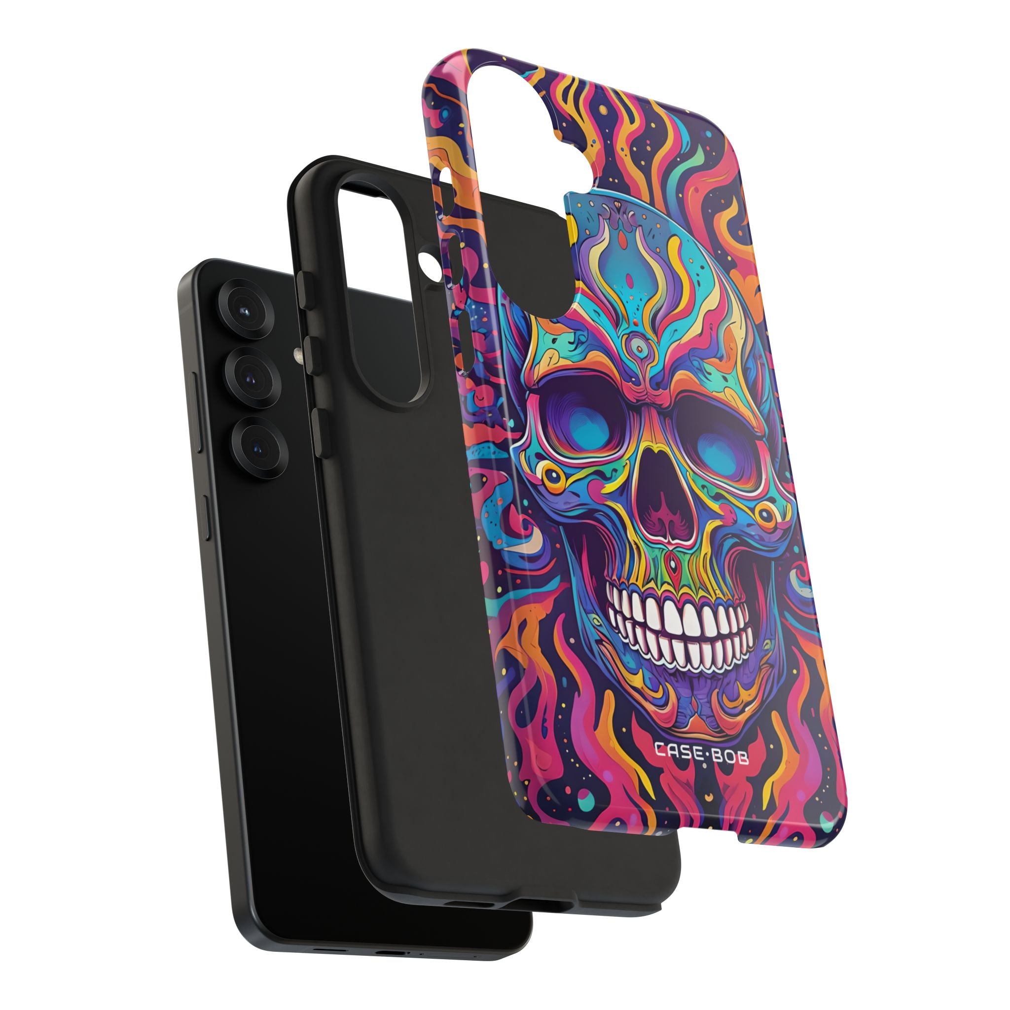 Flaming Skull Samsung S25 Plus Case - Tough