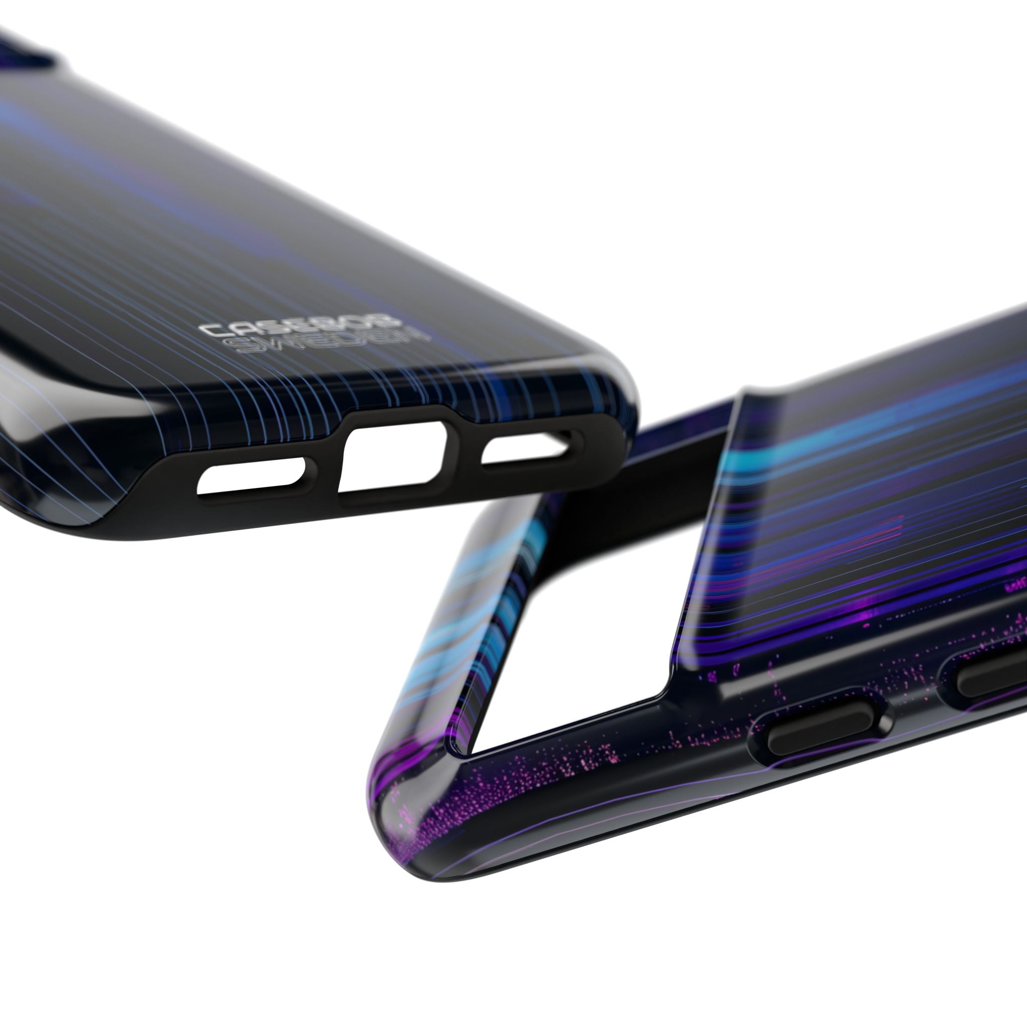 Neon Glitch Stripes Google Pixel 8 - Tough