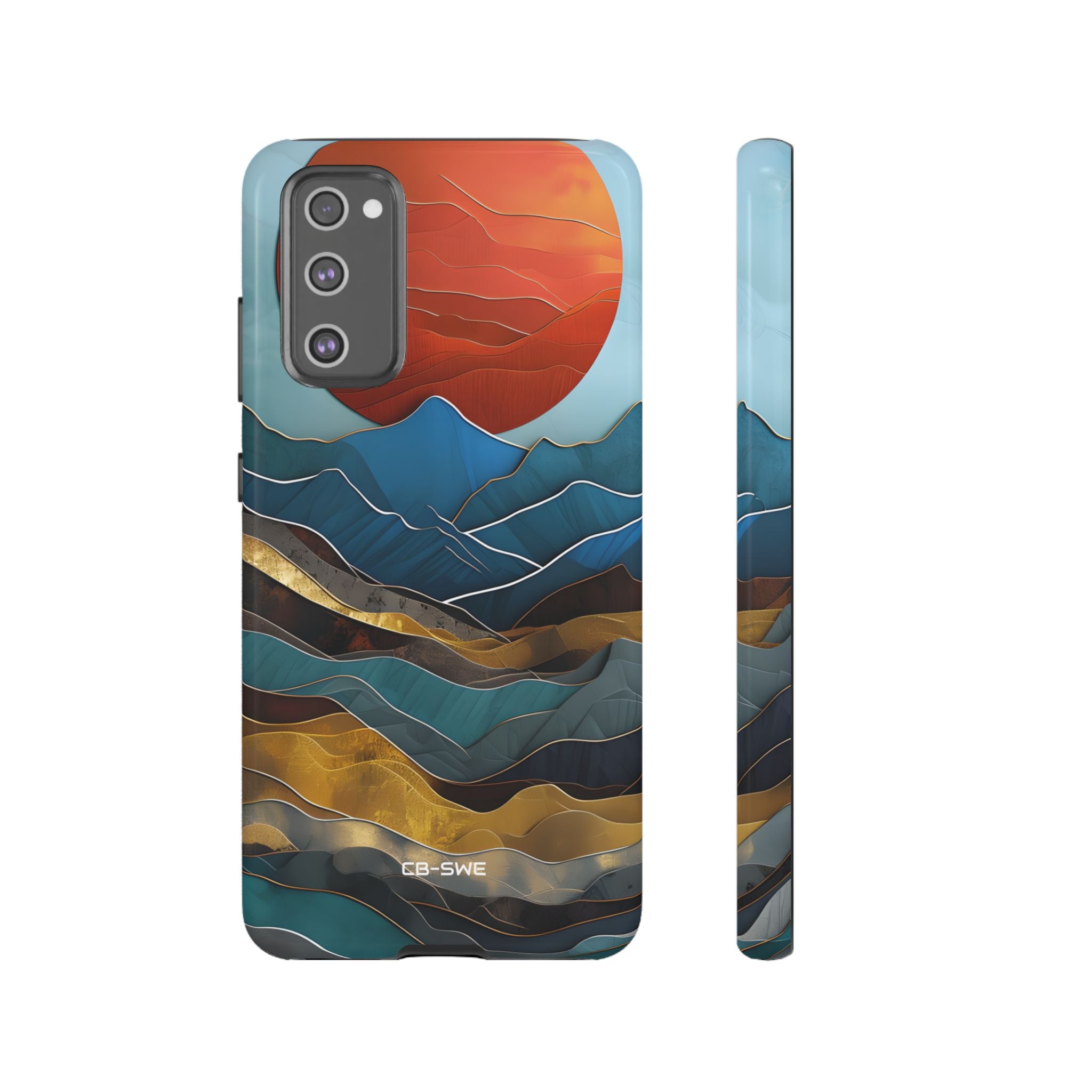 Sunset Geometry Waves - Samsung Case