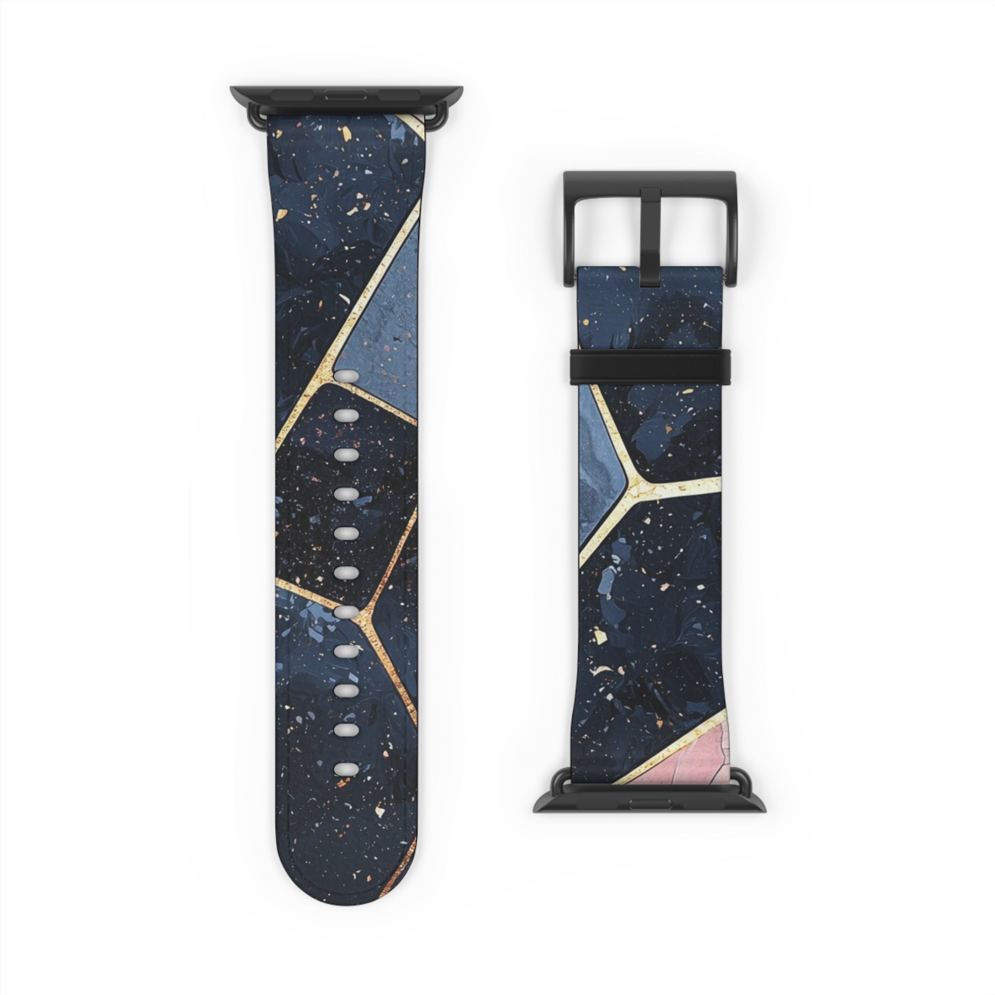 Golden Mosaic Navy - Watch Band
kultainen mosaiikki navy - ranneke