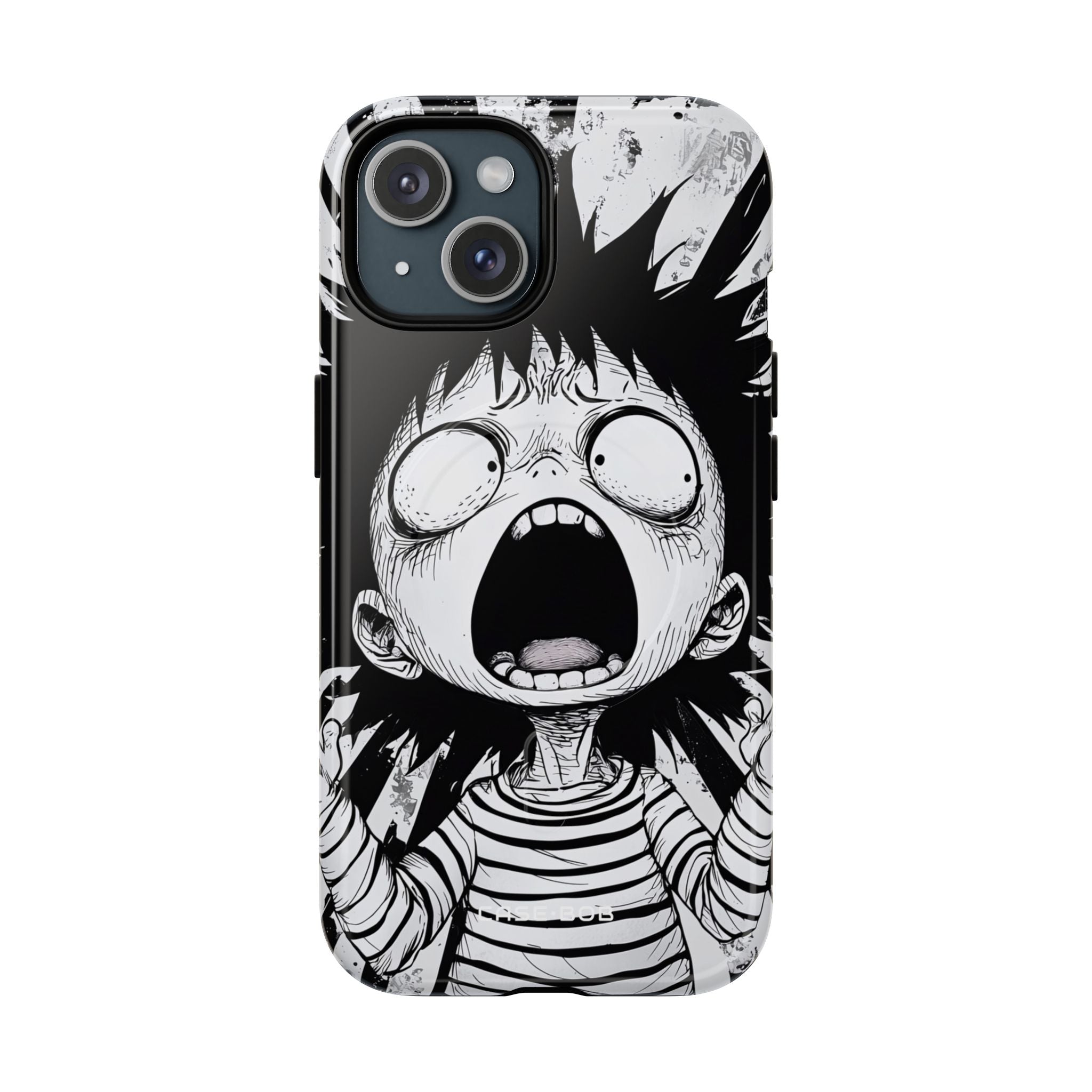 Screaming Stripes iPhone 15 Case - Tough+