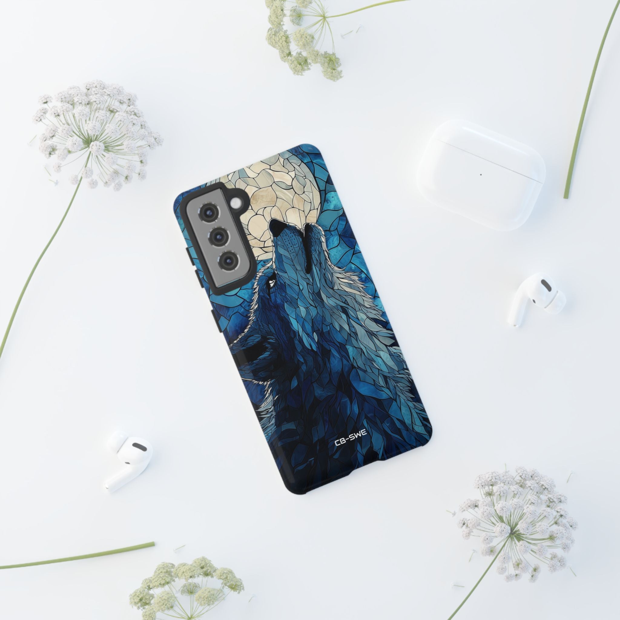 Wolf Howls Moonlight - Samsung Case