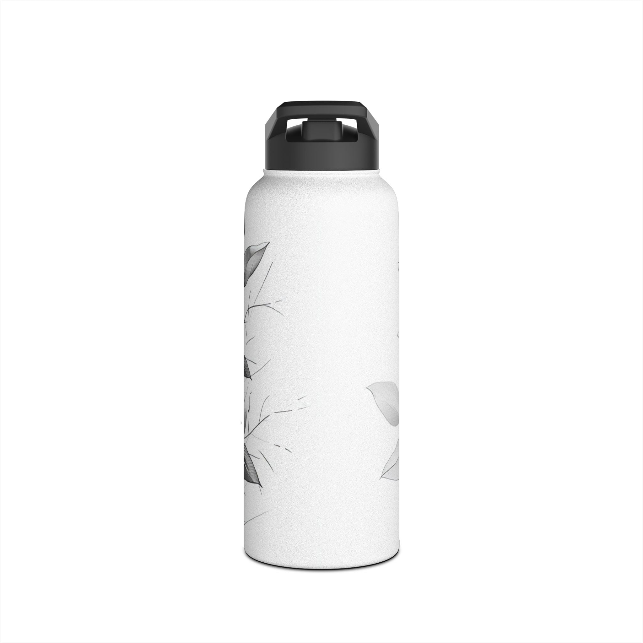 Silver Leaves - Stainless Steel Water Bottle
