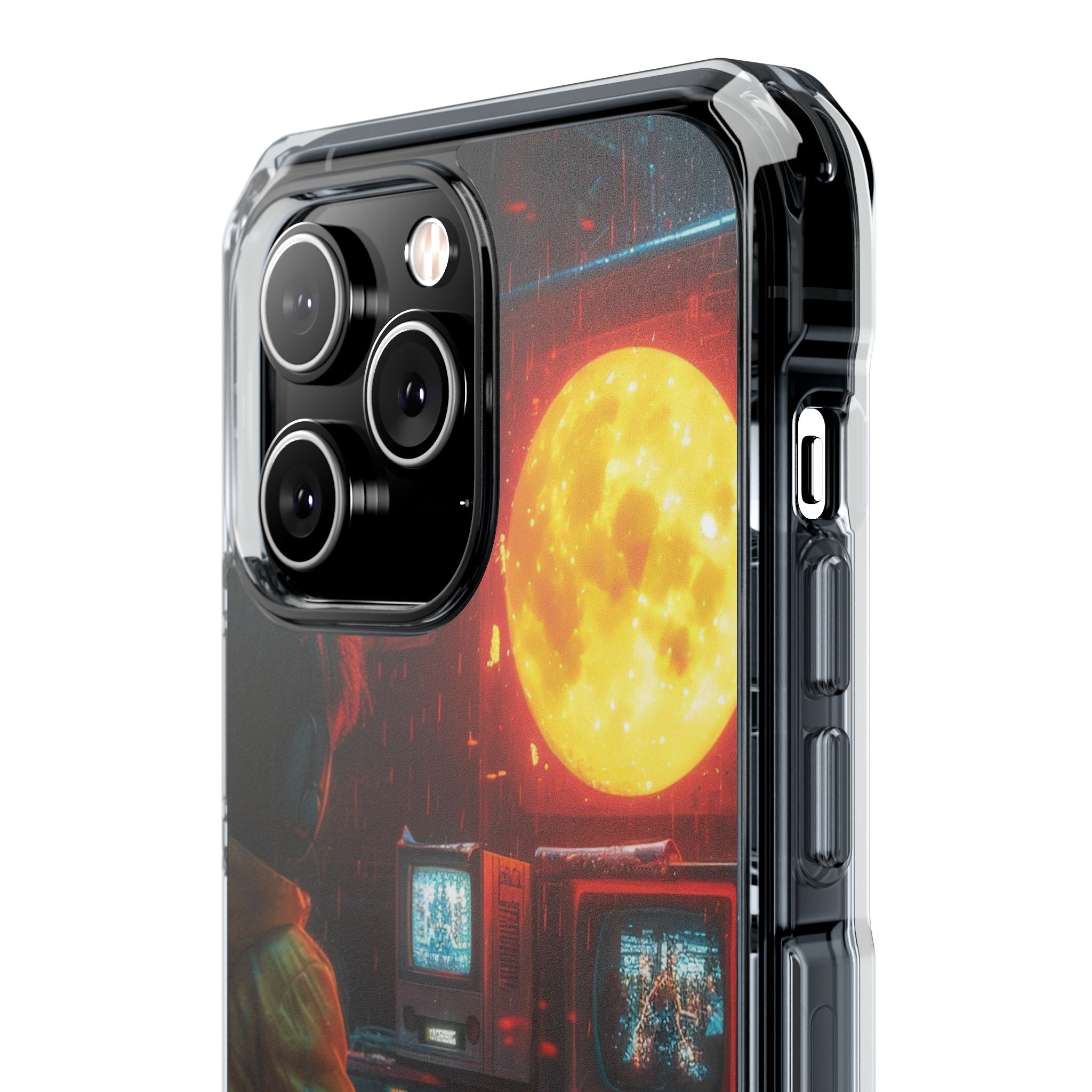 Cyberpunk Rain Room iPhone 14 - Impact Clear+