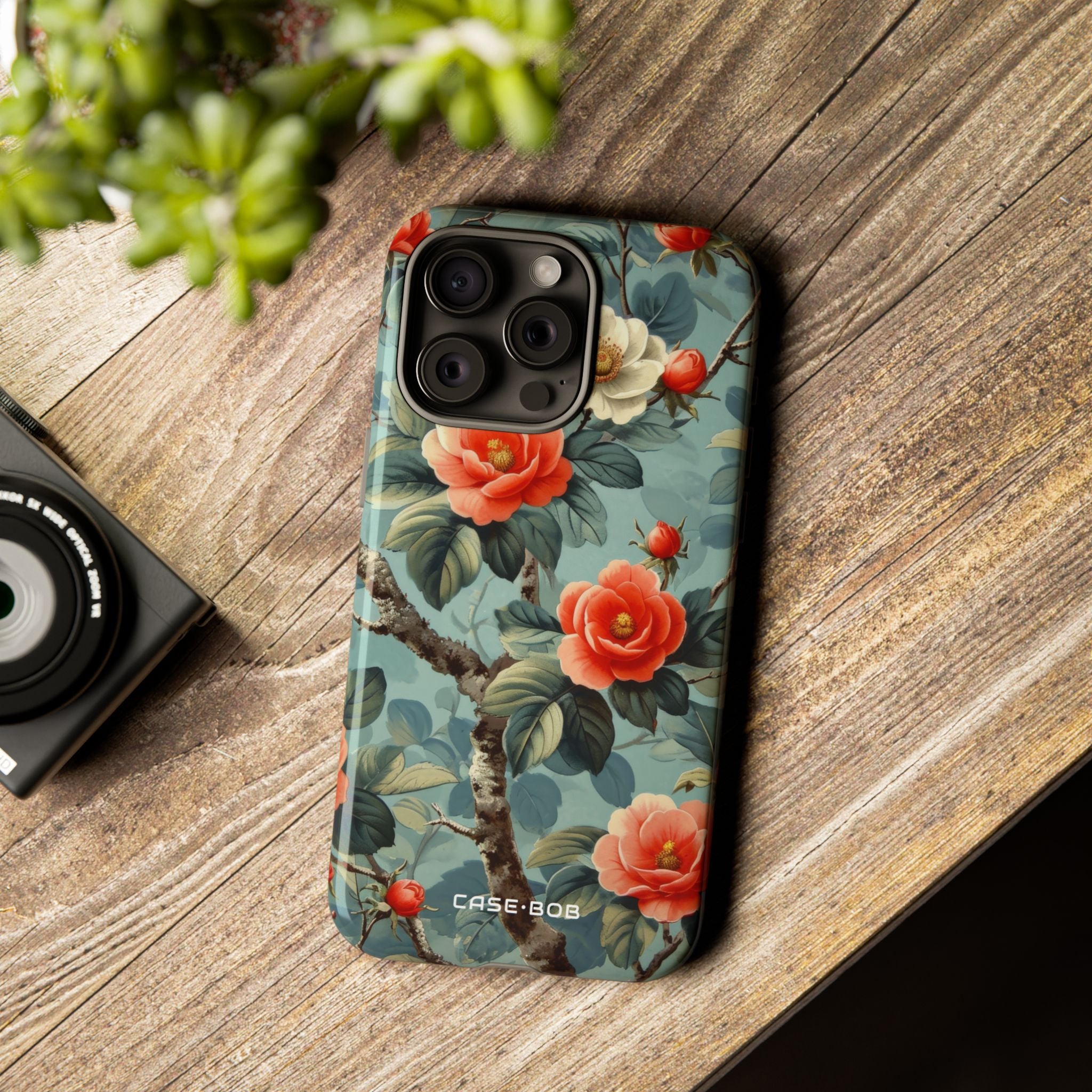 Coral Bloom iPhone 15 Pro Max Case - Tough