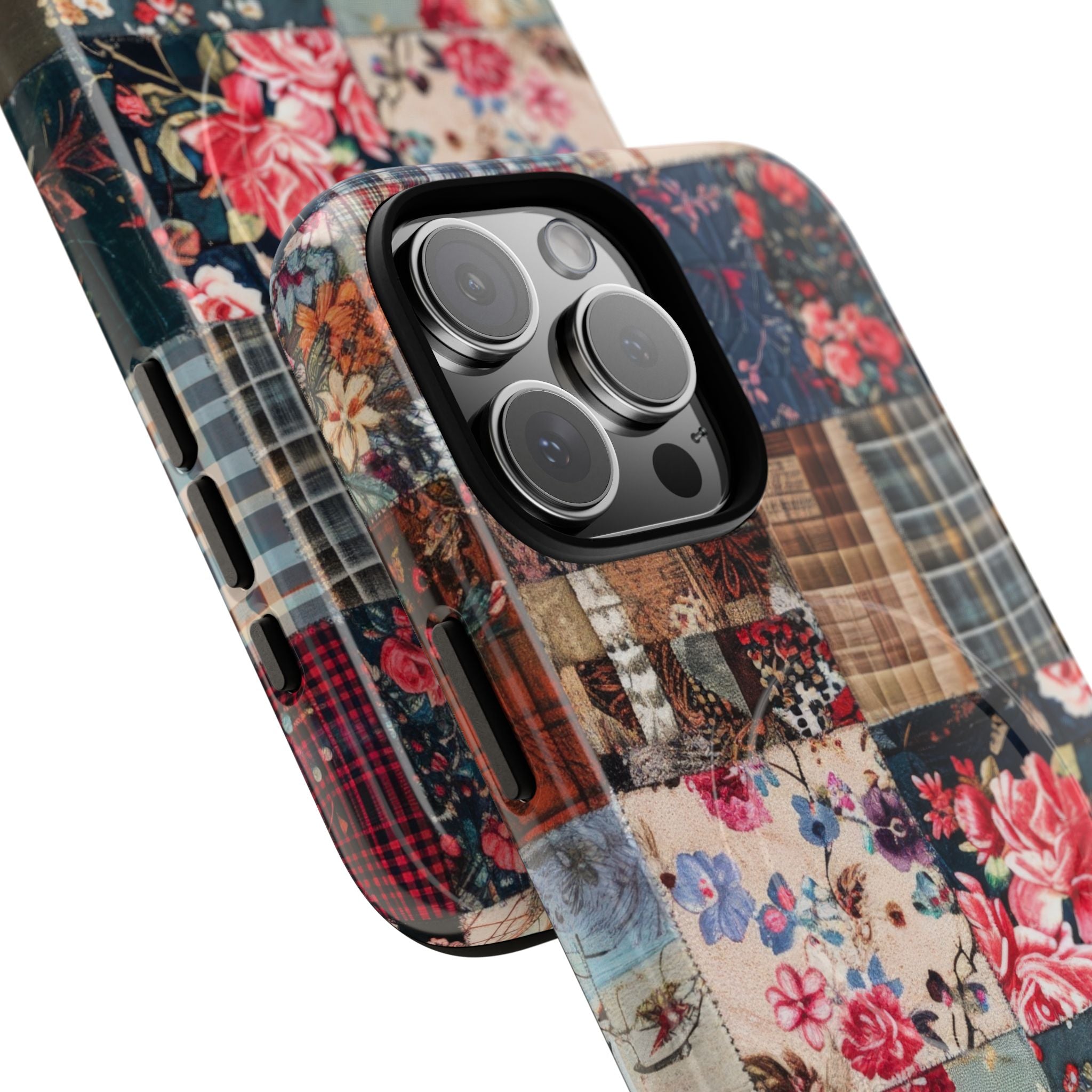 Patchwork Floral Quilt iPhone 16 - Tough+