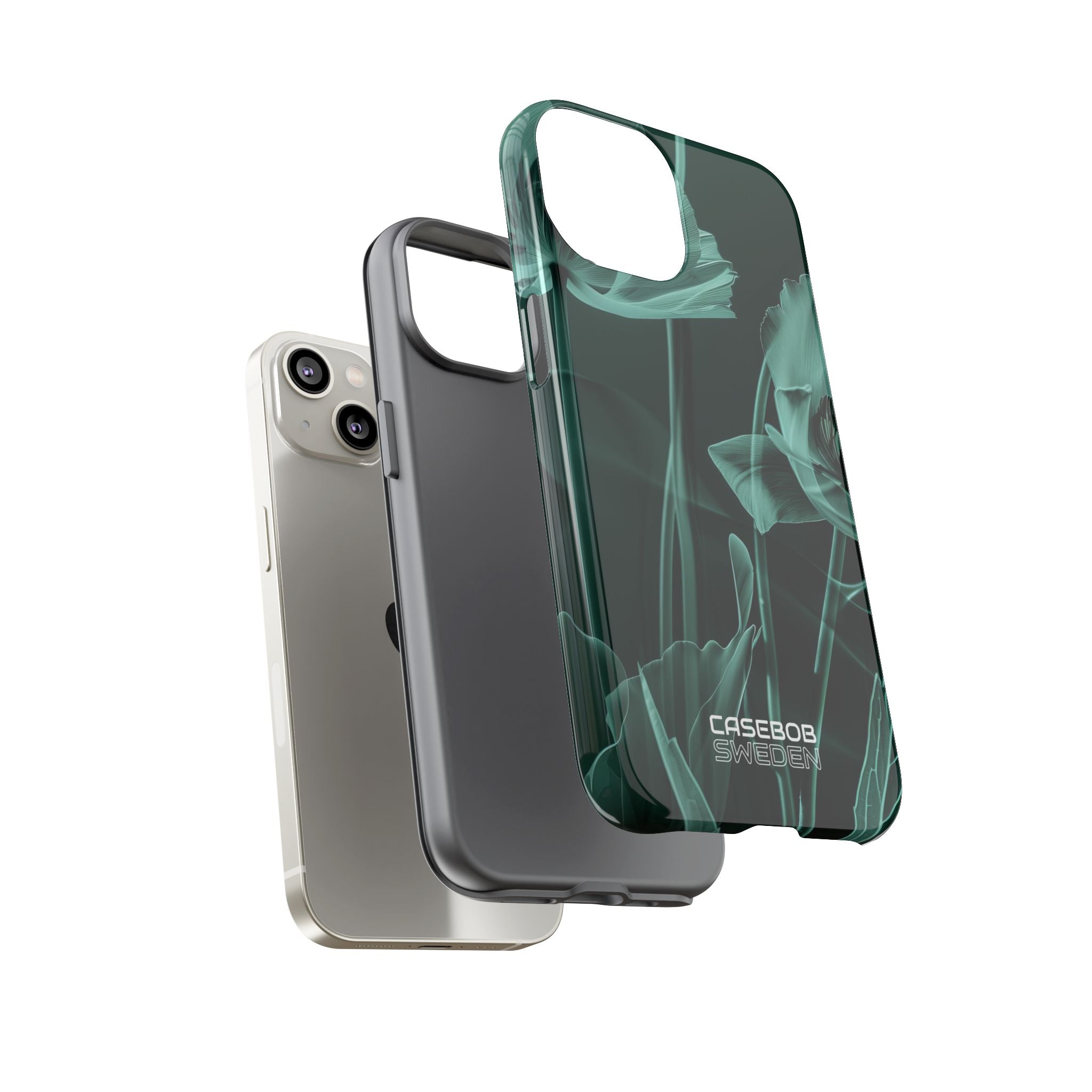 Teal Bloom Radiance iPhone 14 - Tough