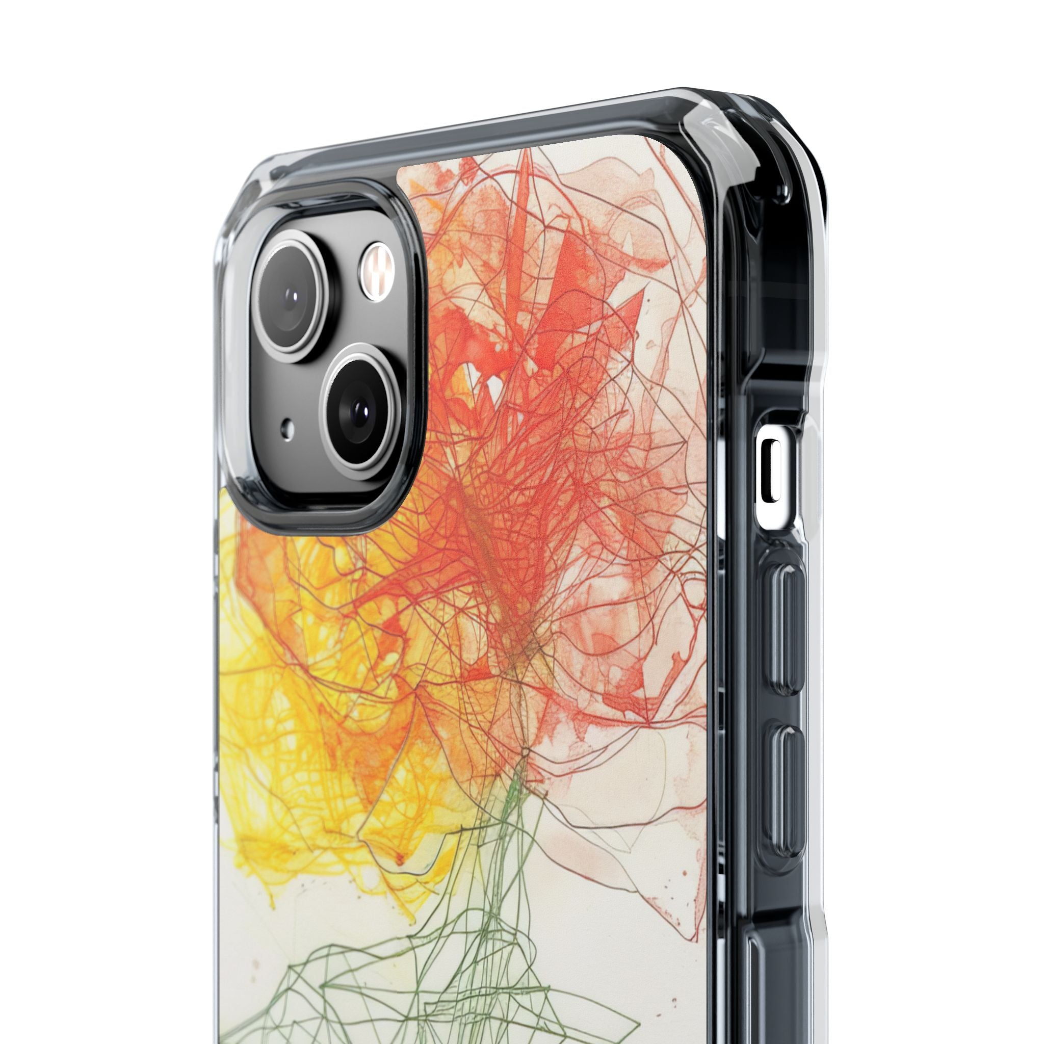 Fiery Blossom Tangle iPhone 14 - Impact Clear+