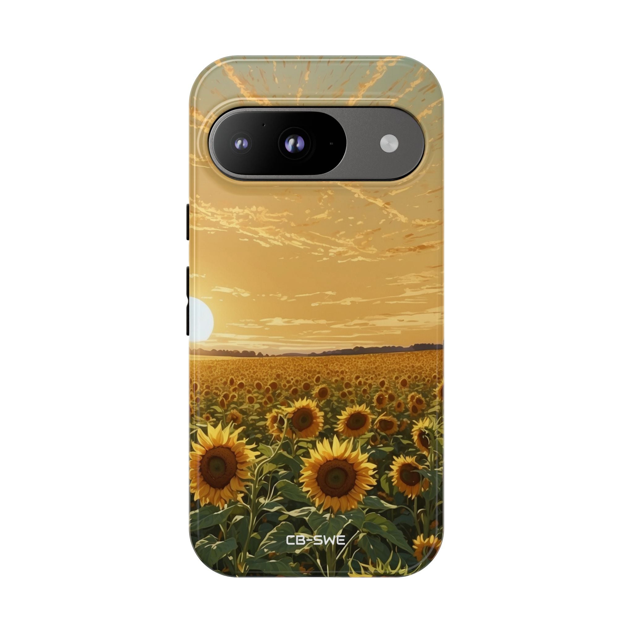 Sunflowers Embrace Sunset - Google Pixel Case