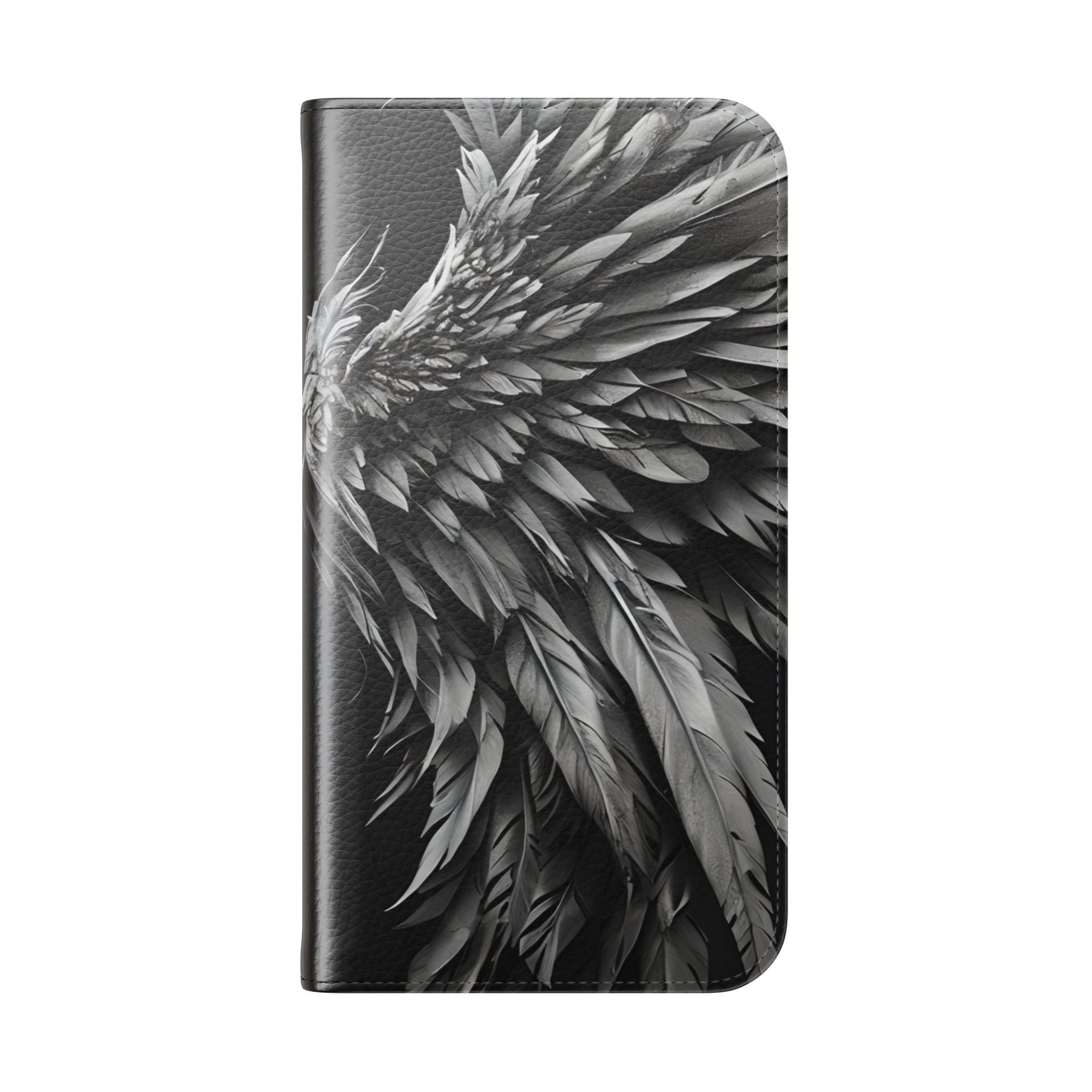 Crimson Silver Wings - iPhone 15 Case - Wallet