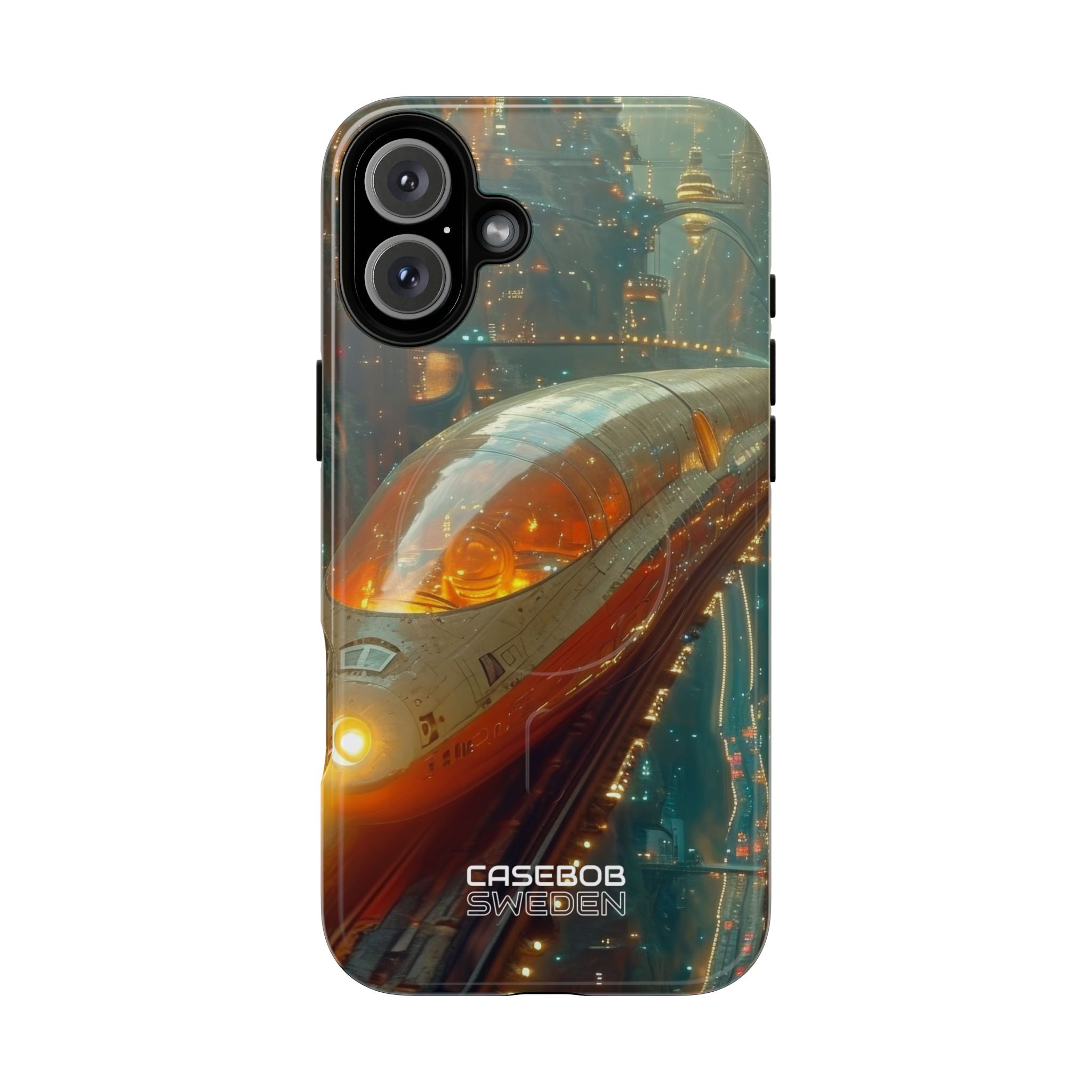 Futuristic Train Odyssey iPhone 16 - Tough+
