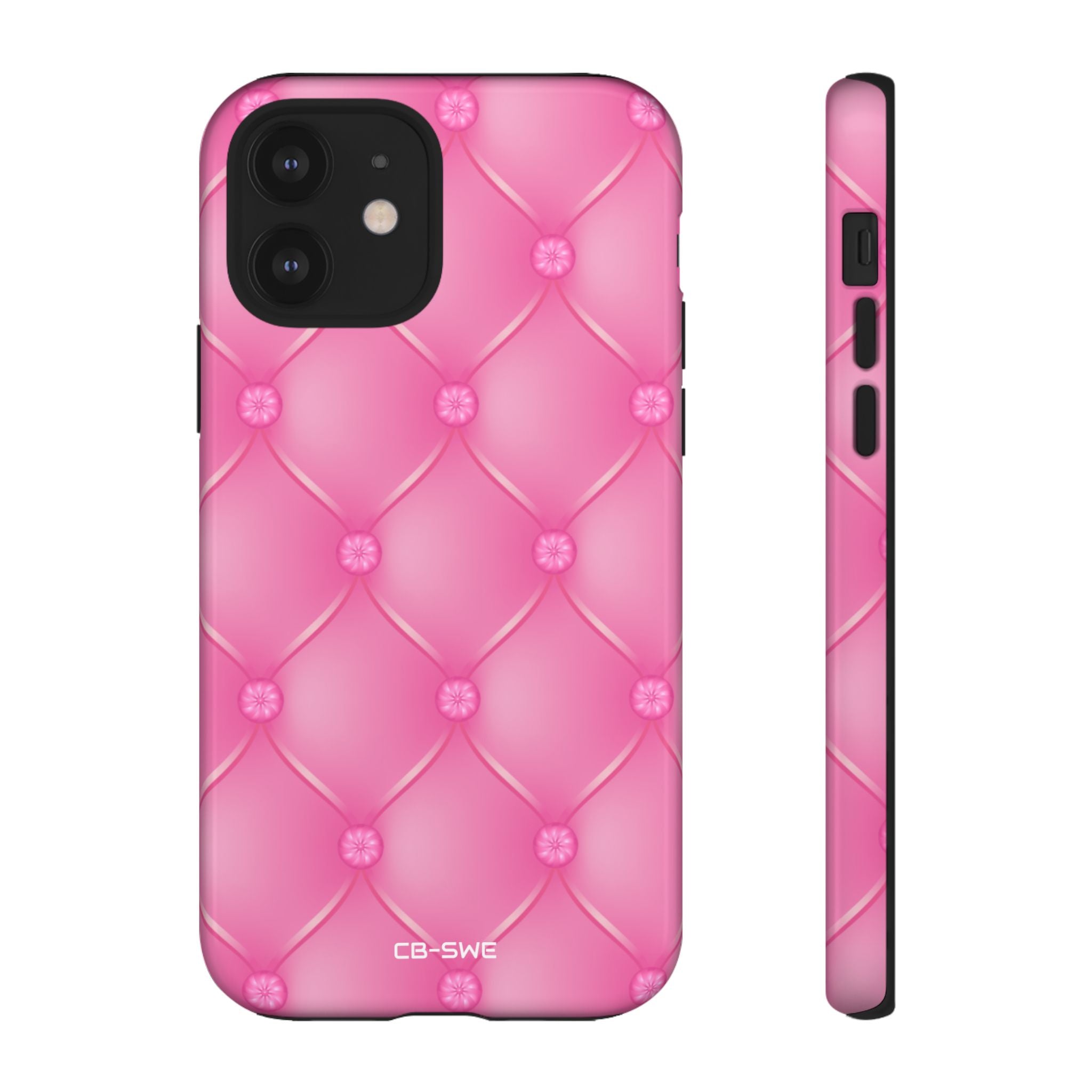 Quilted Pink Elegance - iPhone Case