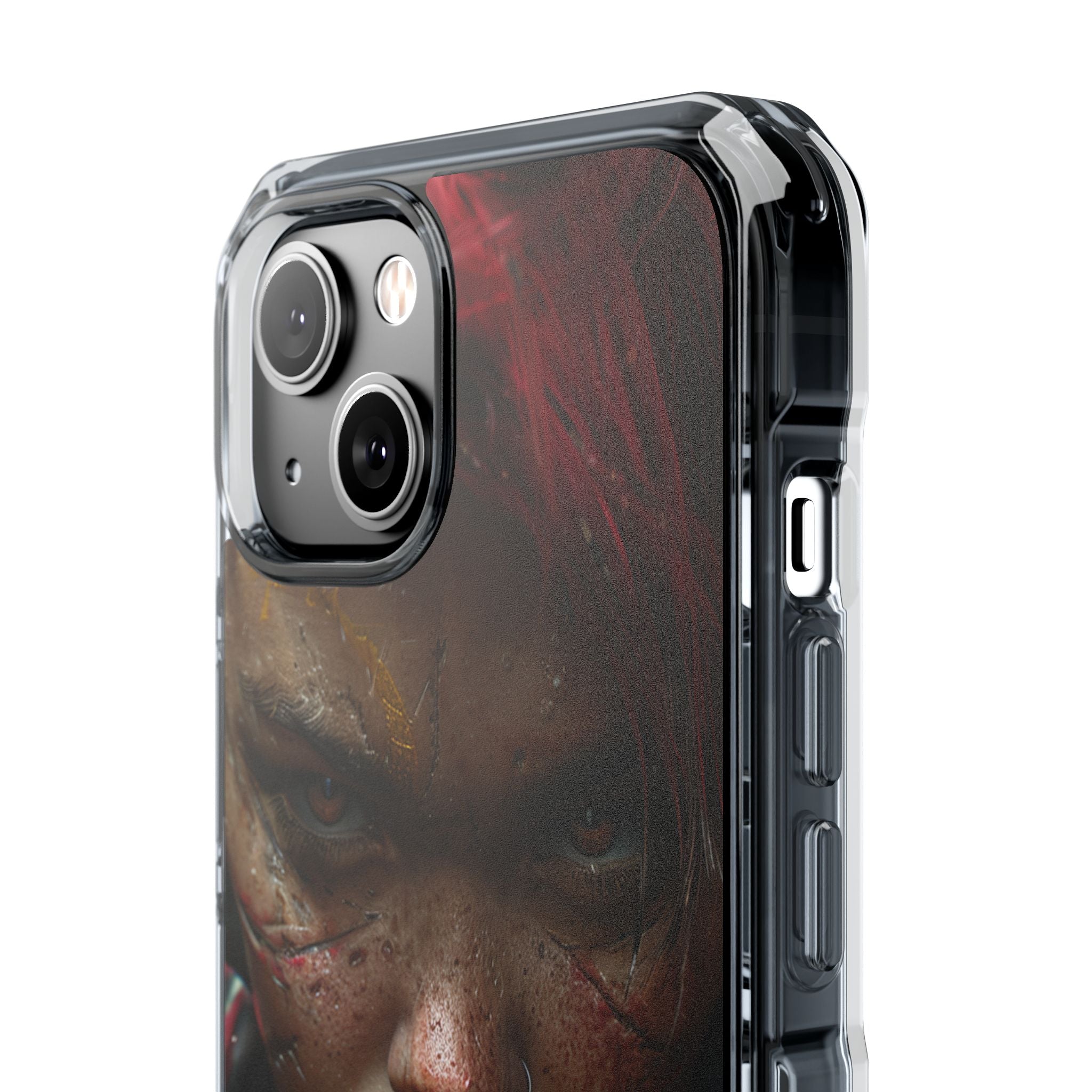 Cyberpunk Rebel Portrait iPhone 14 - Impact Clear+