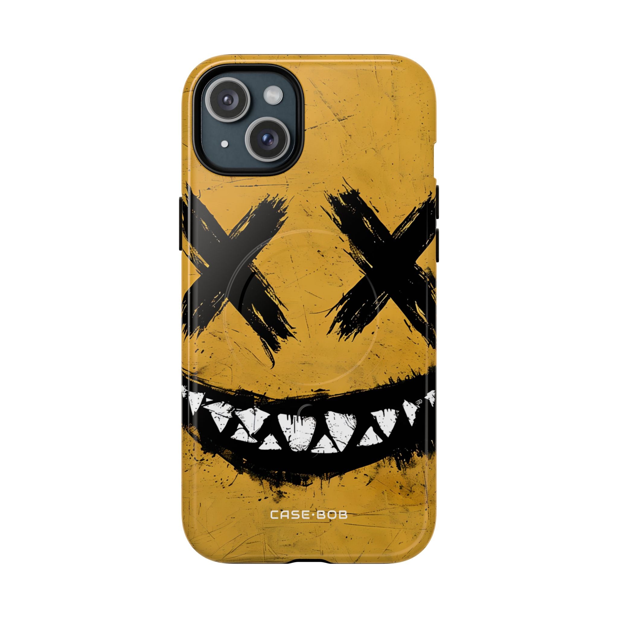 Jagged Smile Yellow iPhone 15 Plus Case - Tough+