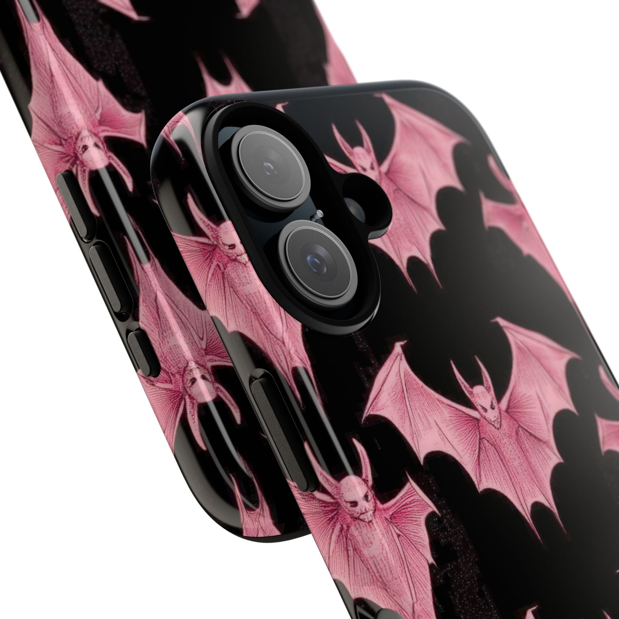 Pink Batwave iPhone 16 Case - Tough