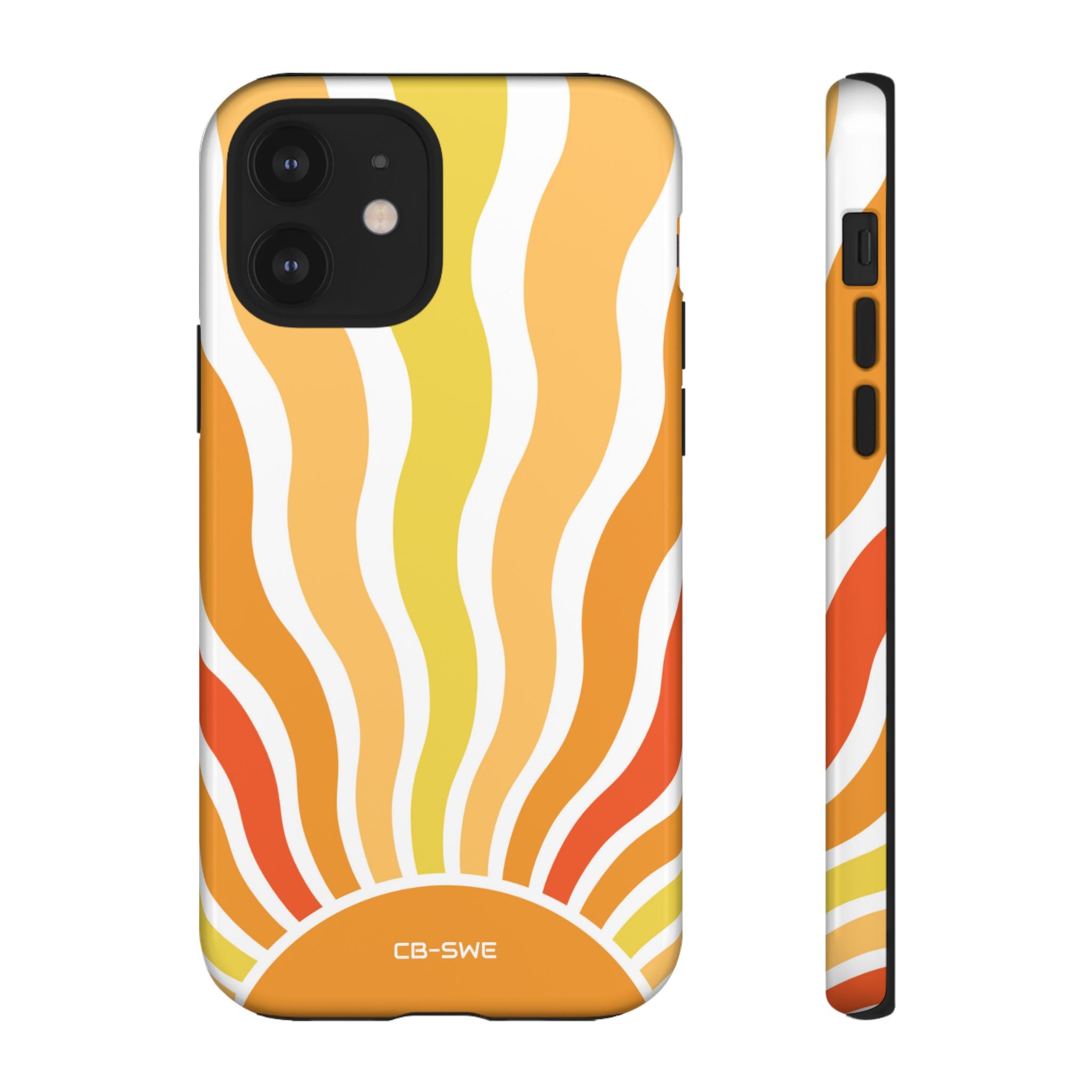 Retro Sunshine Waves - iPhone Case