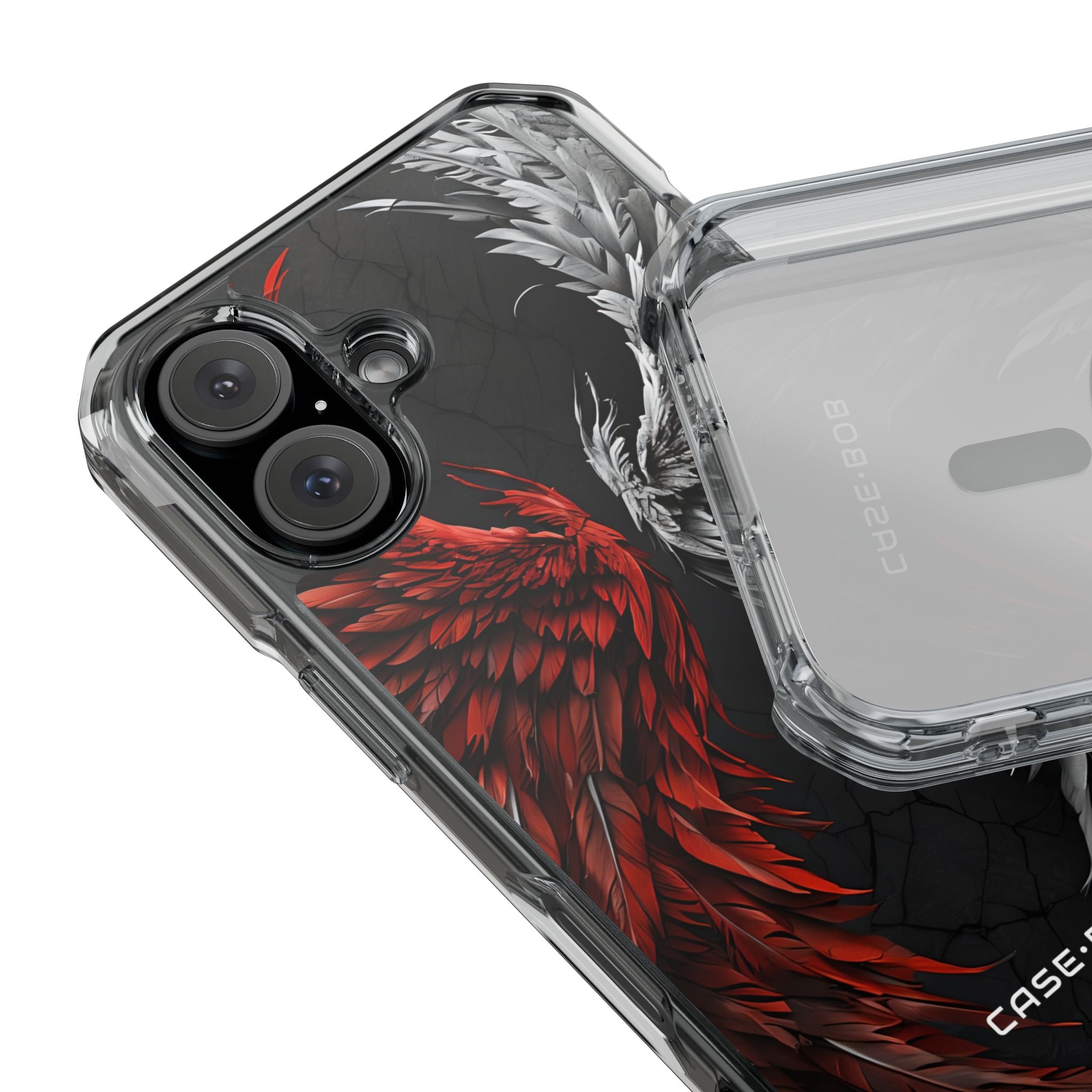 Crimson White Wings iPhone 16 Case - Impact