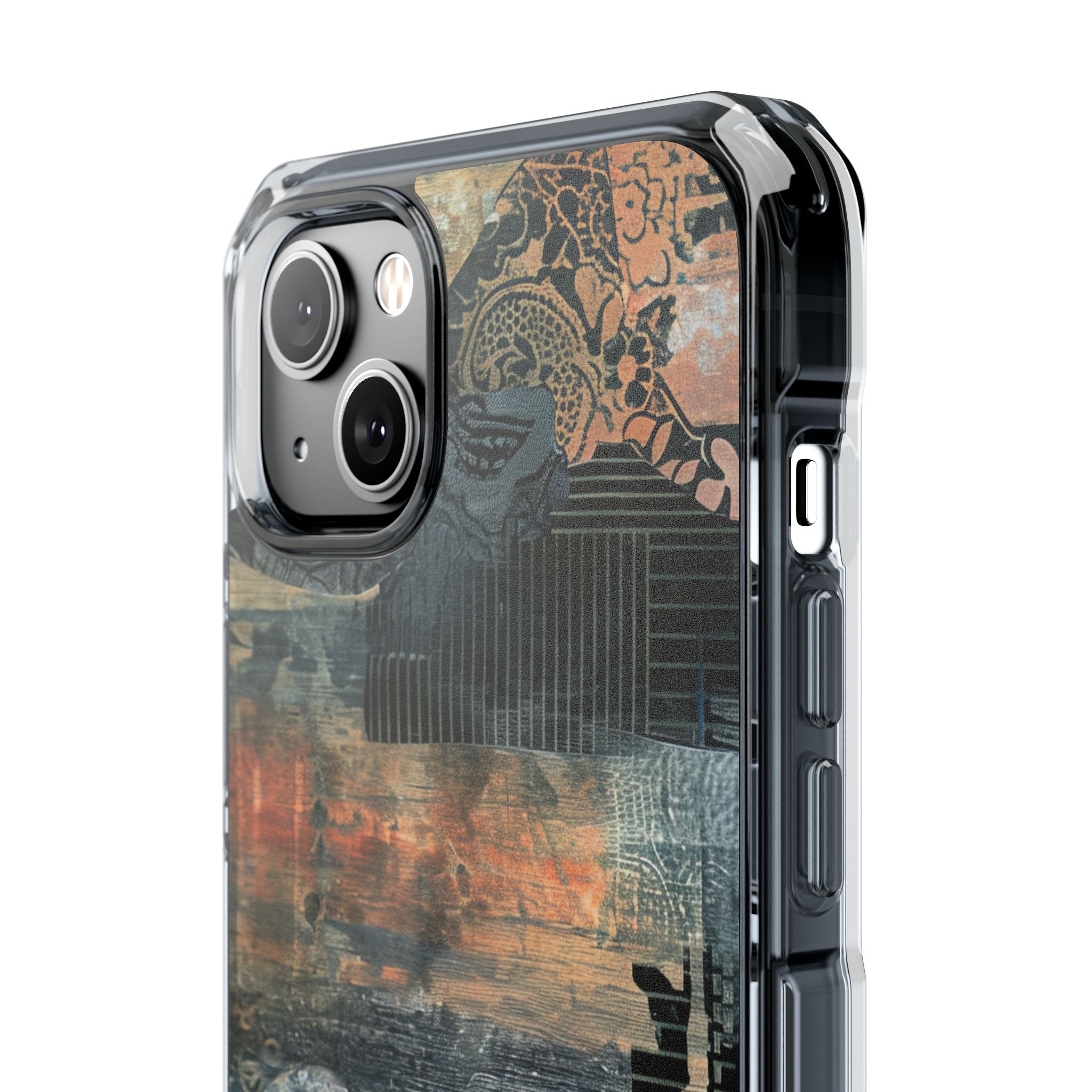 Rust Bloom Tangle iPhone 14 - Impact Clear+
