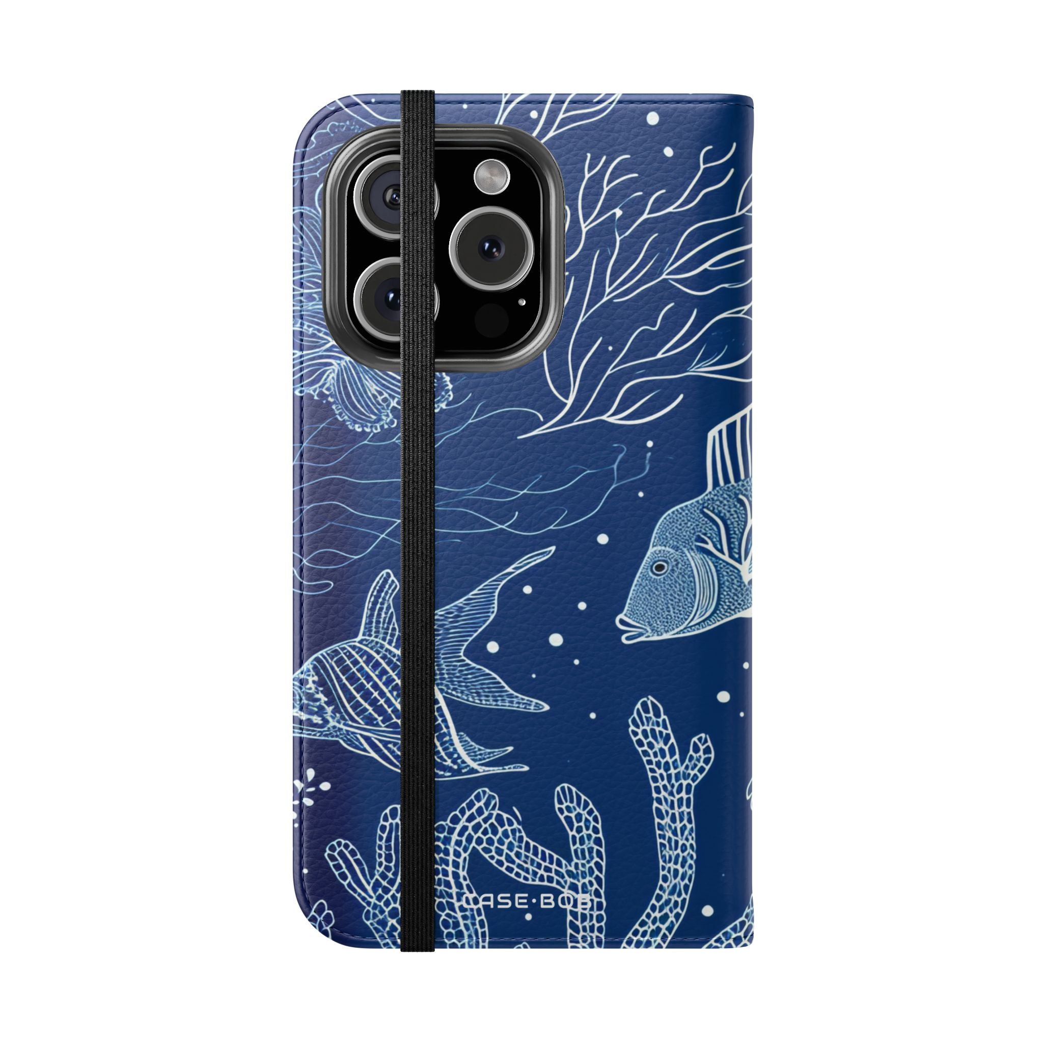 Blue Scale Reef - iPhone 16 Pro Case - Wallet